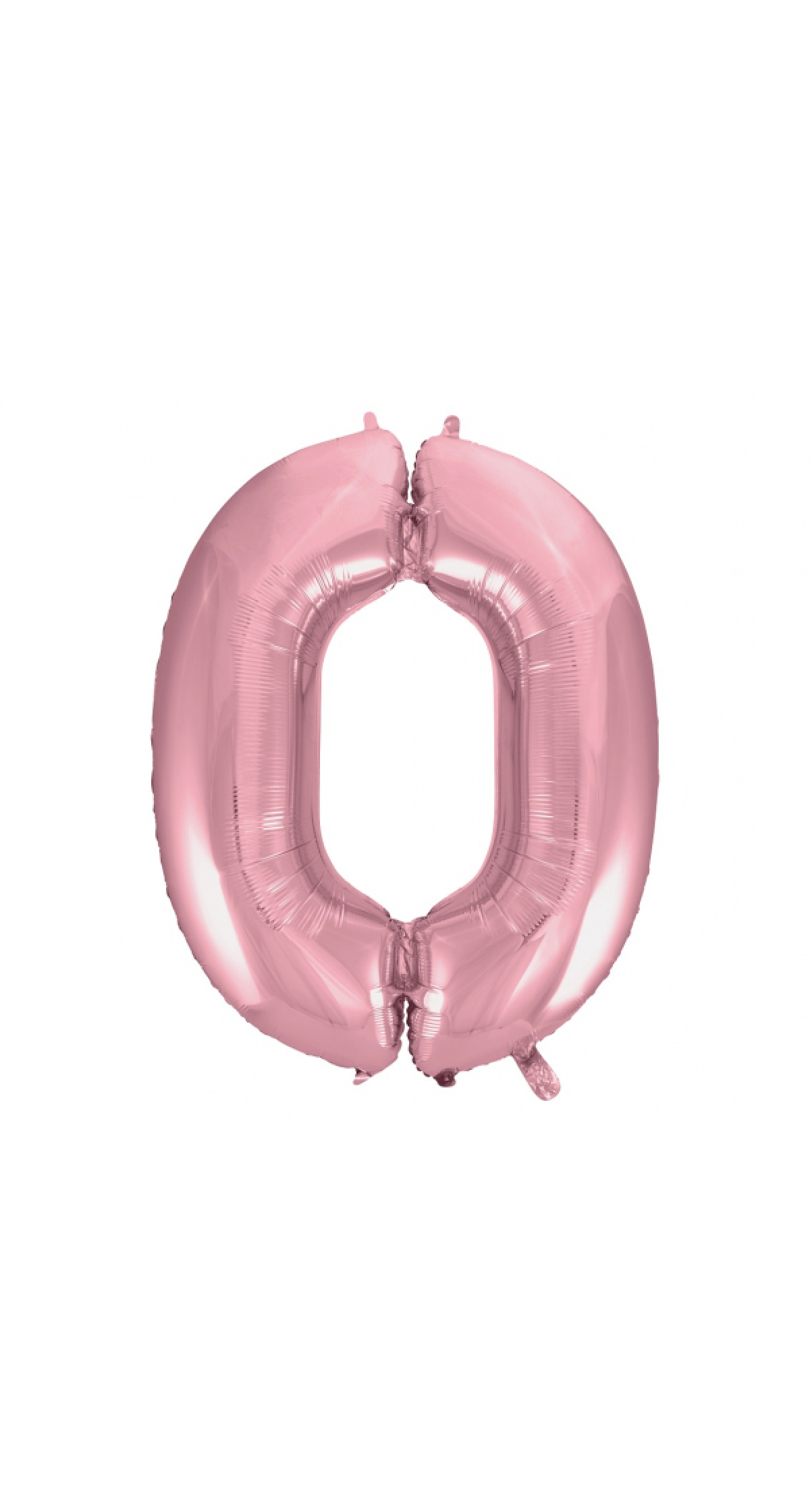 Light Pink 34 Inch Number Foil Balloon - No.0