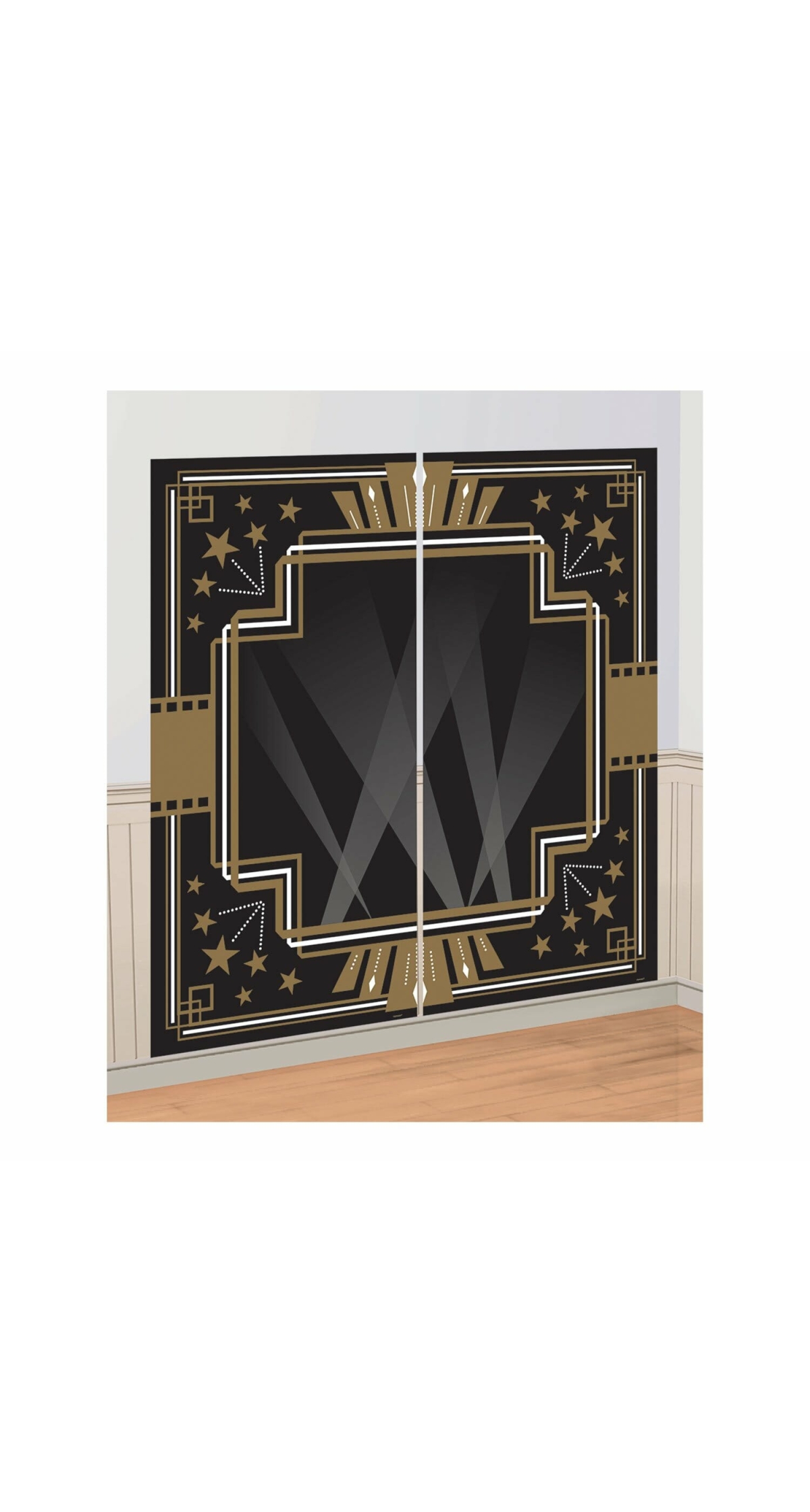 Glitz & Glam Photo Booth Scene Setter - 82.5 cm x 165.1 cm
