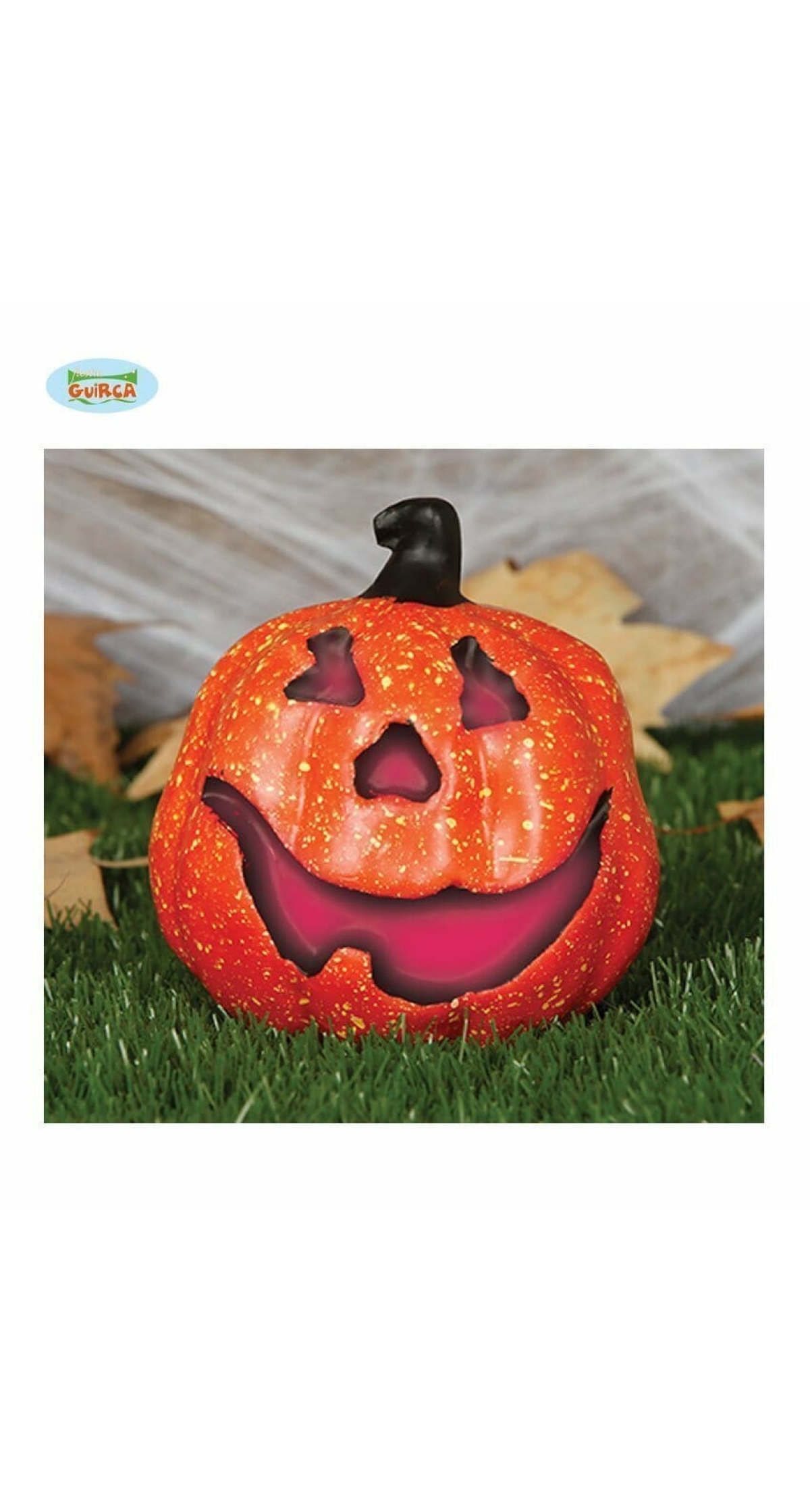 Pumpkin With Light (19874) - 15cm