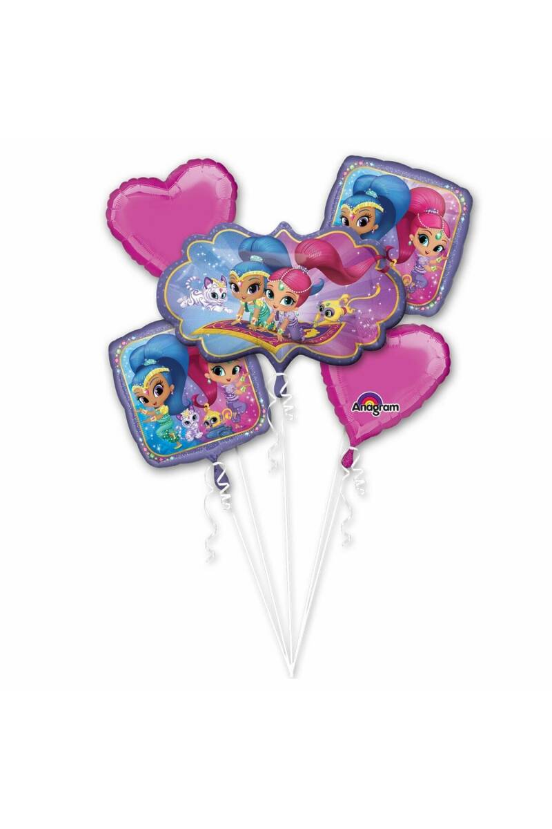 Shimmer & Shine Bouquet Foil Balloon - 5pk