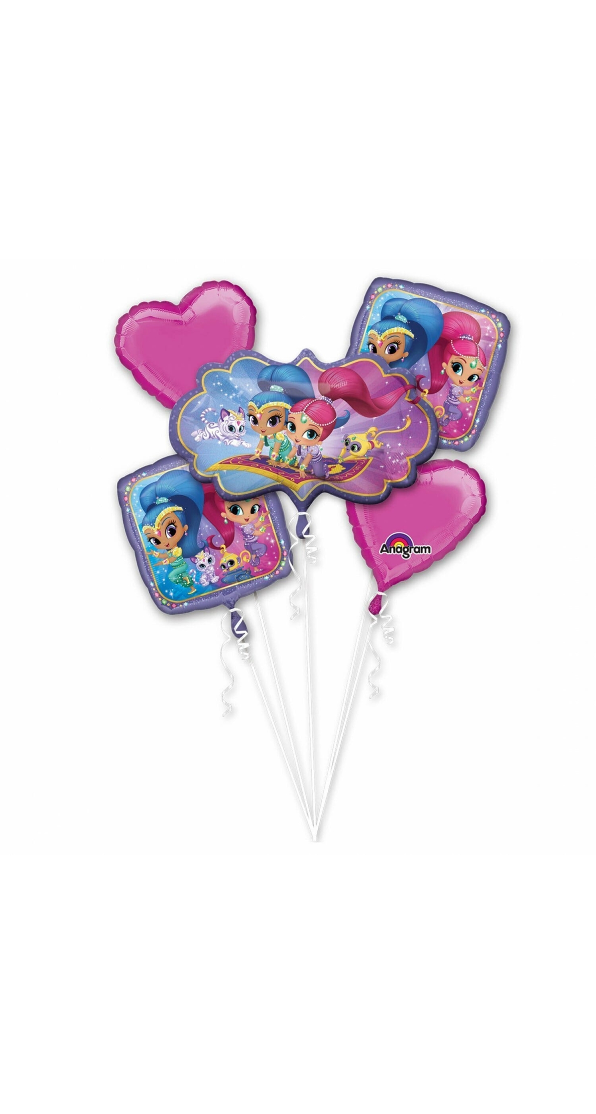 Shimmer & Shine Bouquet Foil Balloon - 5pk