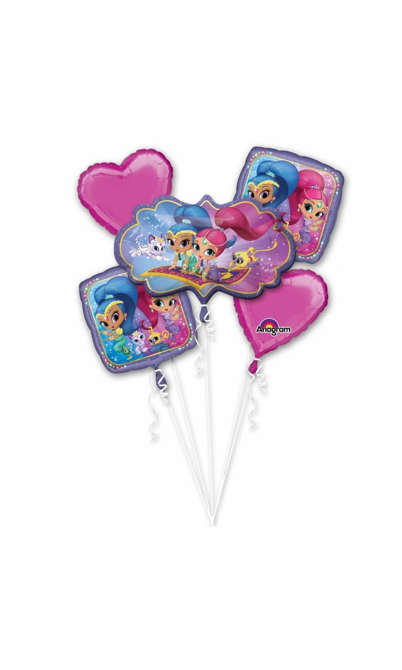 Shimmer & Shine Bouquet Foil Balloon - 5pk