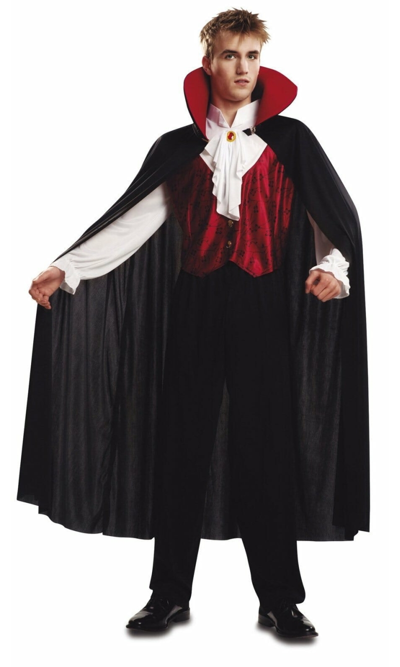 Gothic Vampire Man Costume - Adult Size Medium / Large