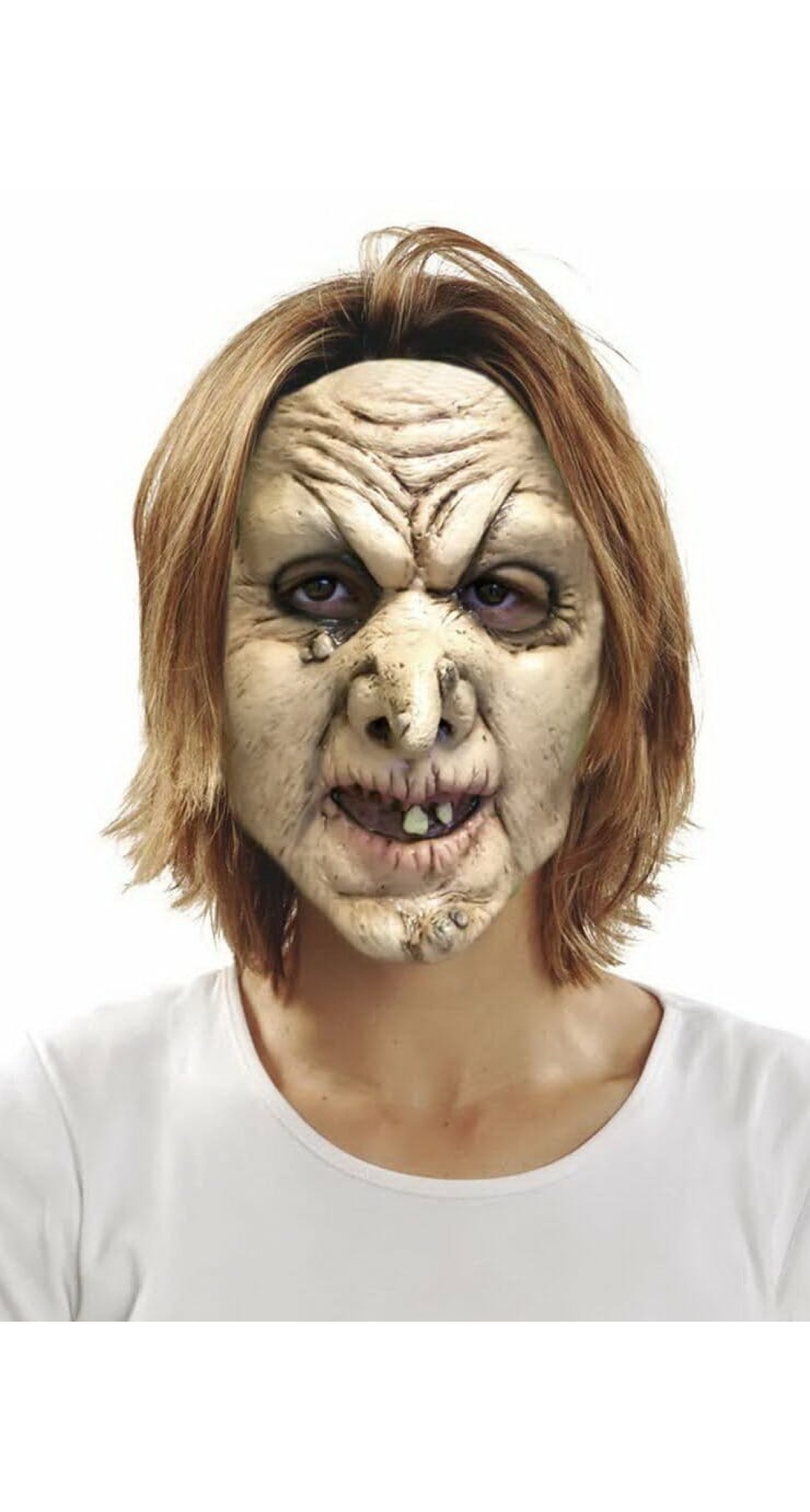 Witch Latex Half Mask - Adult One Size