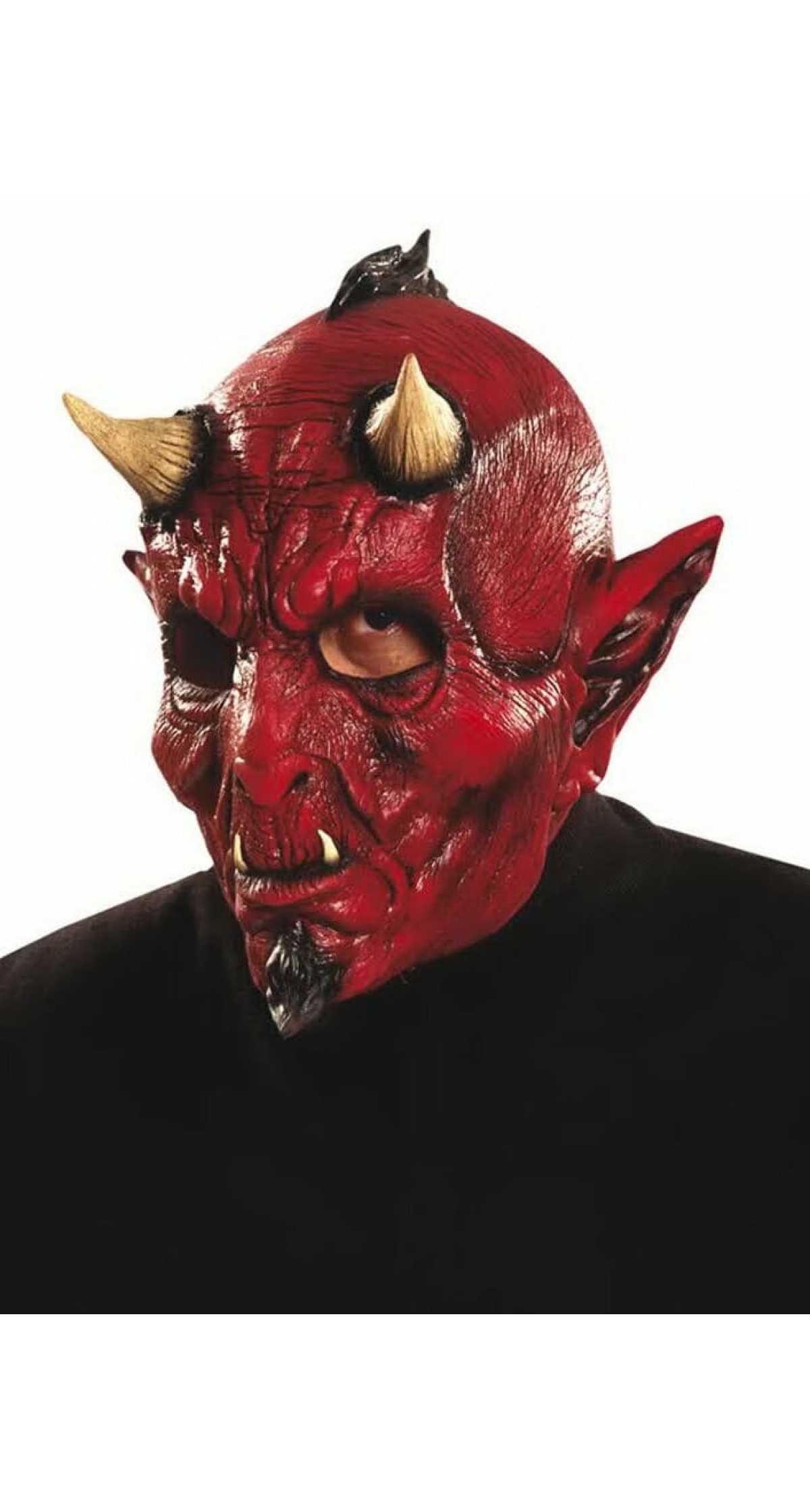 Devil Full Latex Mask - Adult One Size