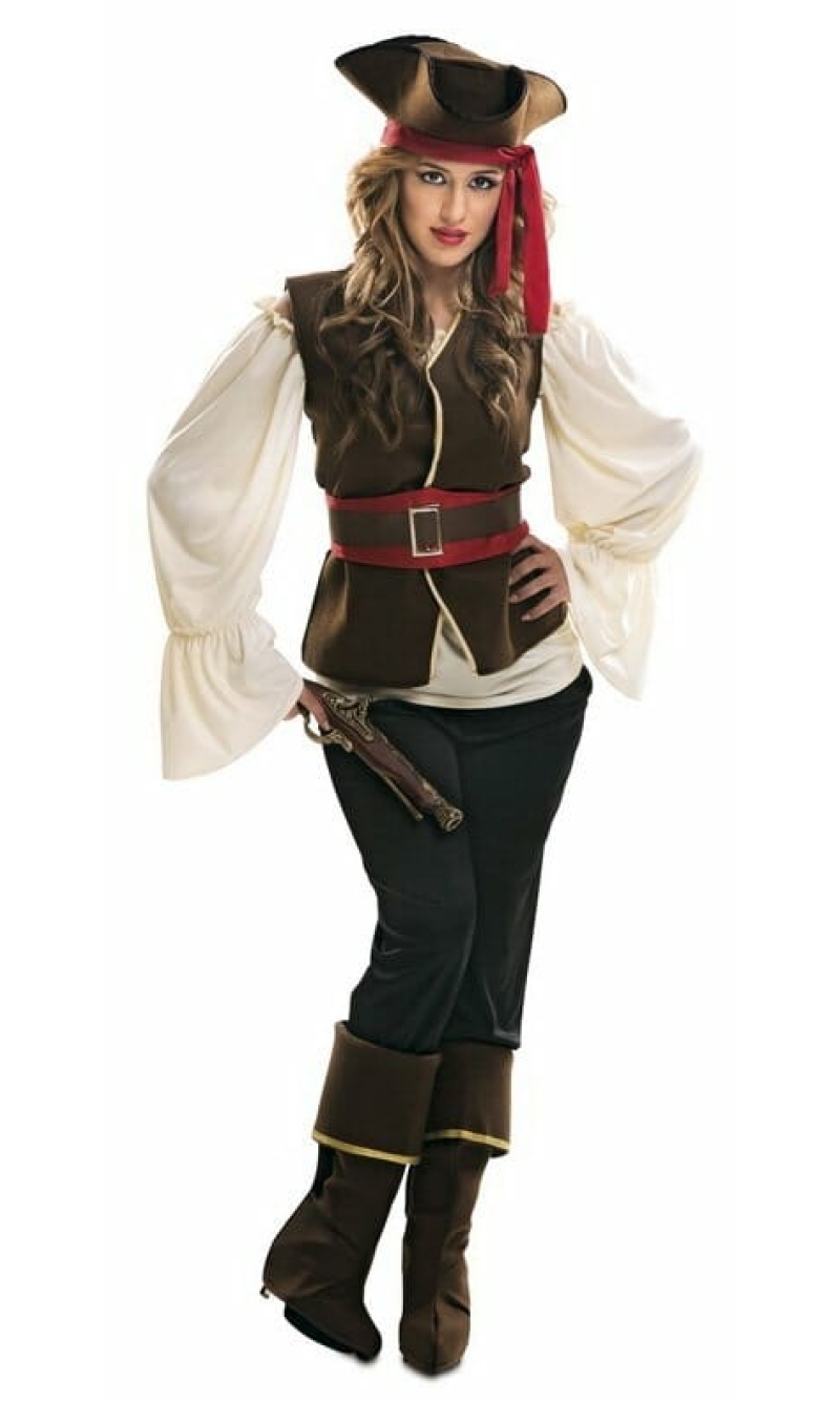 Buccaneer Pirate Lady Costume - Adult Size XXL