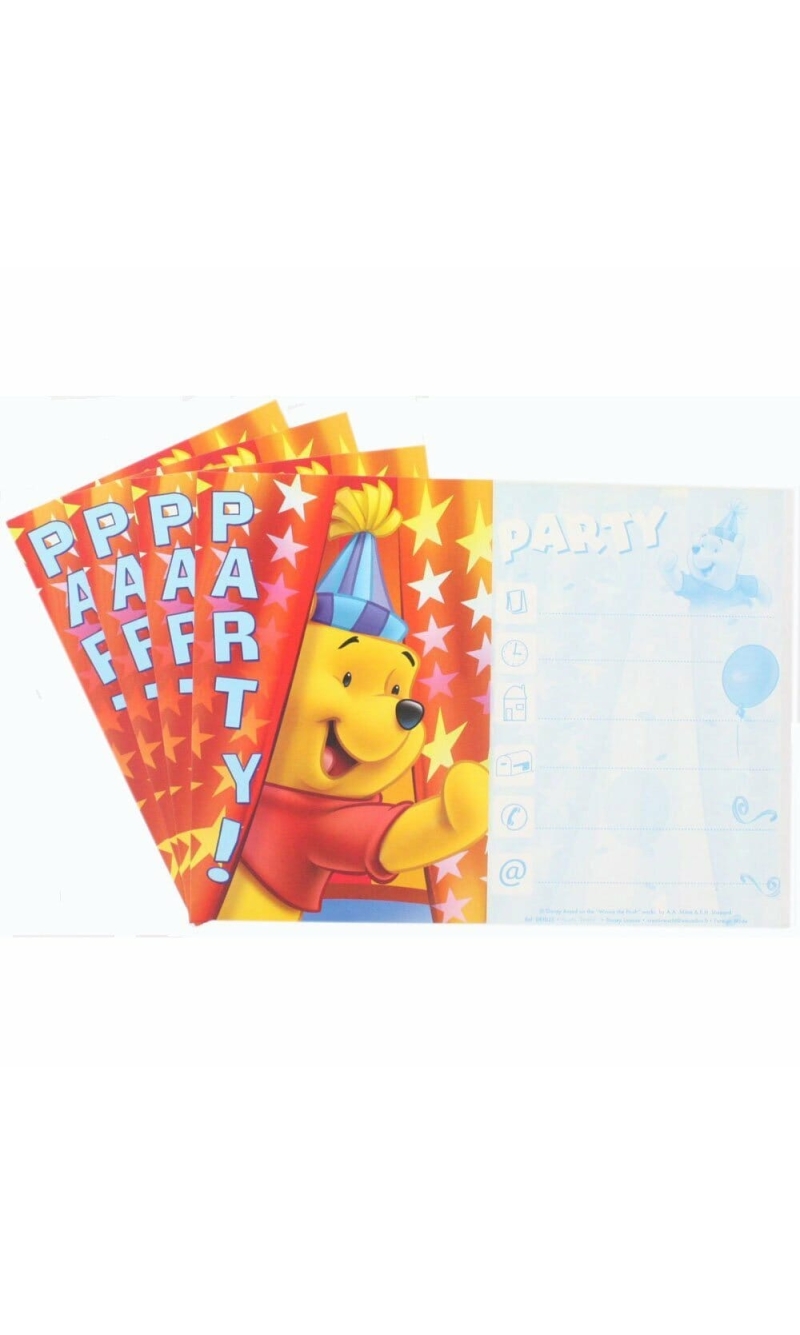Invitations Cards Assorted Disney Characters