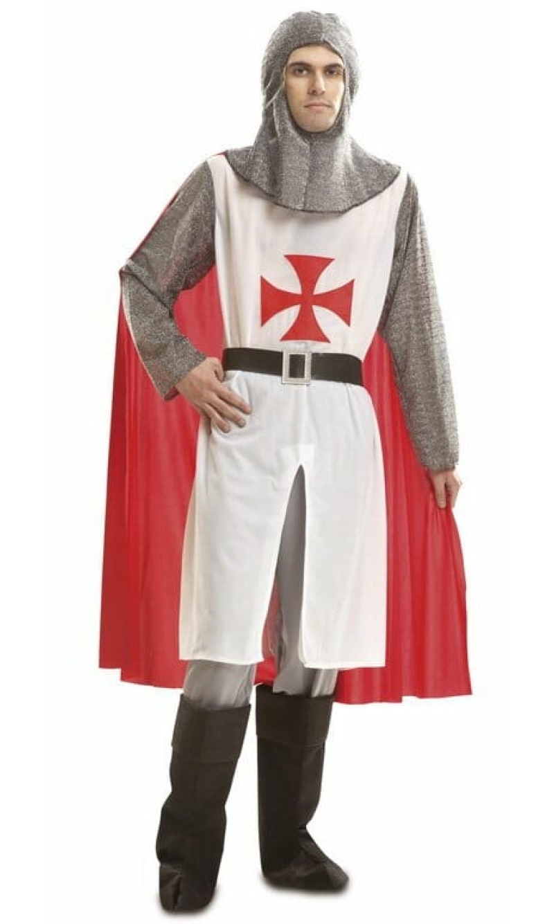 Medieval Knight With Cape - Adult Size M/L