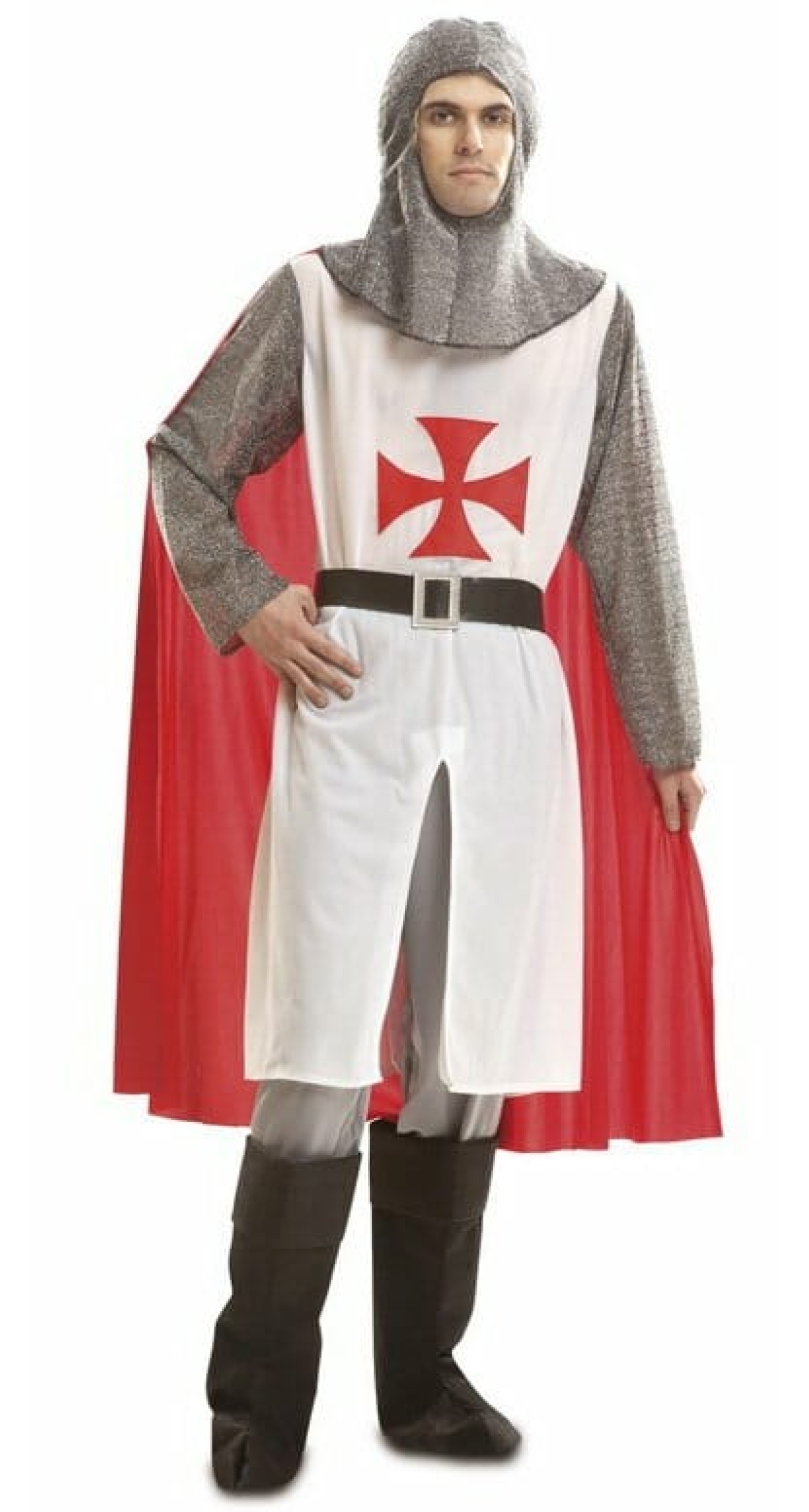 Medieval Knight With Cape - Adult Size XL