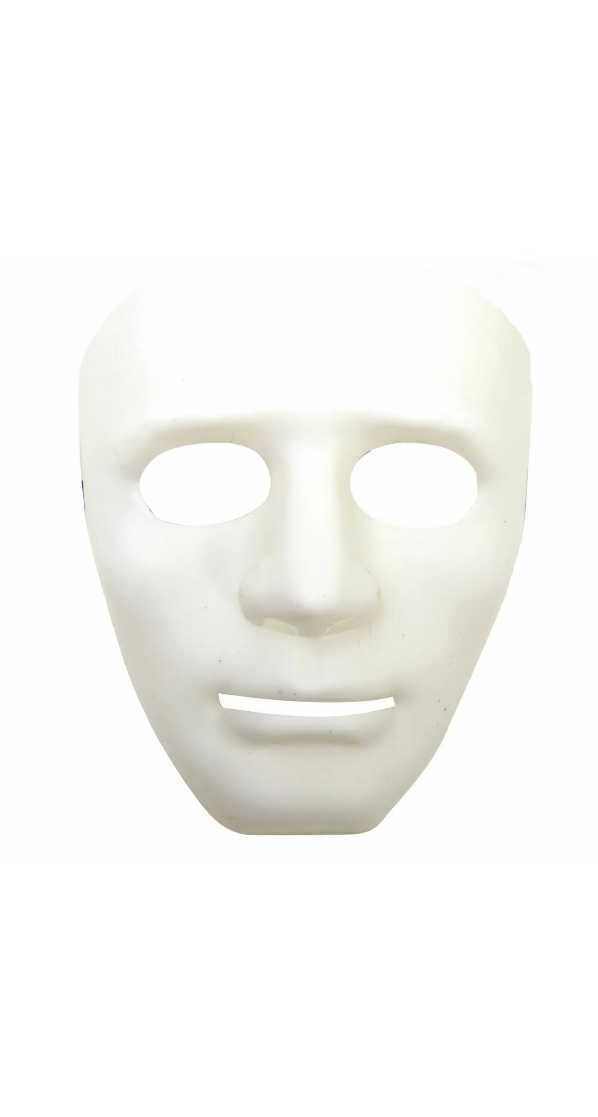 White Plain Mask - Adult One Size