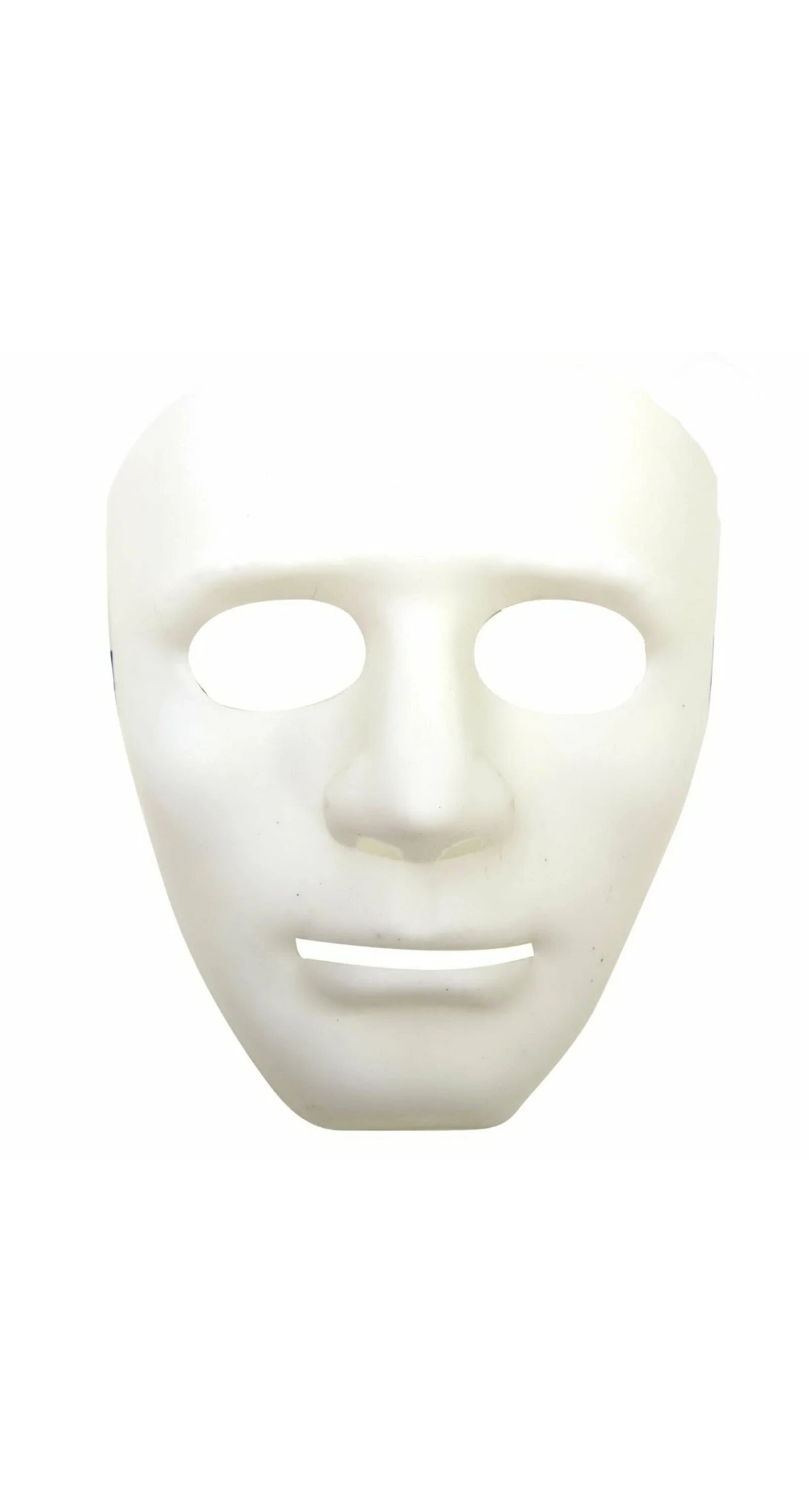 White Plain Mask - Adult One Size
