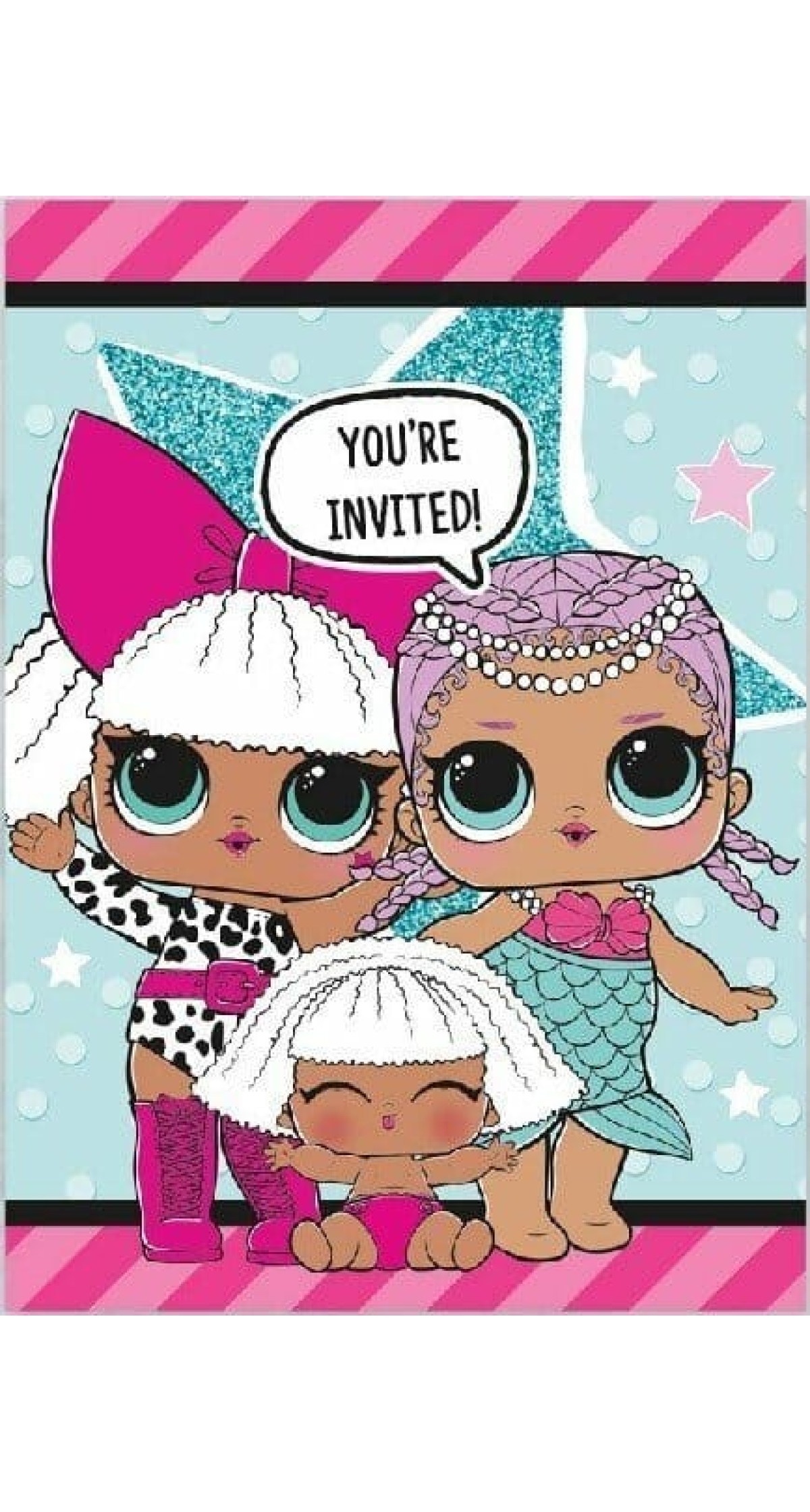 LOL Surprise Party Invitations - 8pk