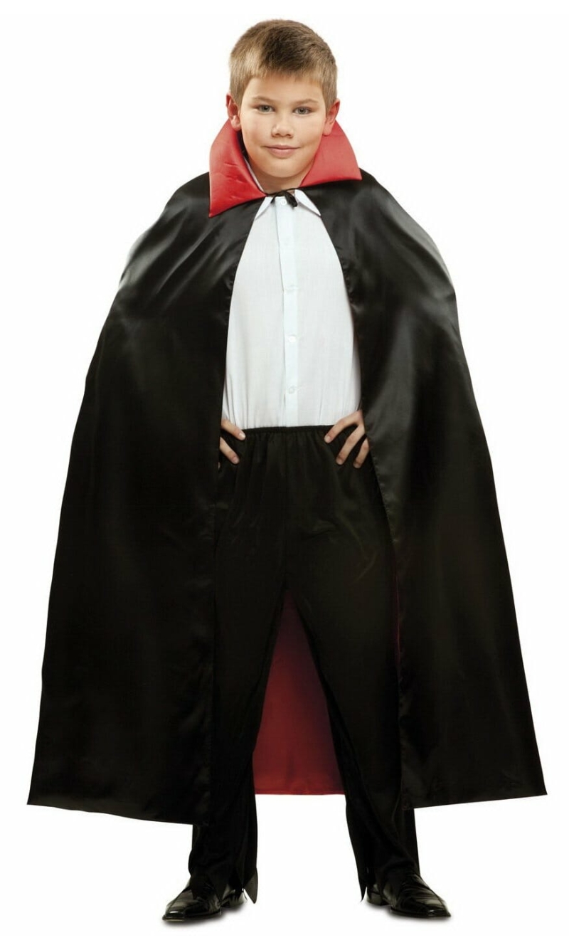 Kid Vampire Cape 90cm - Child One Size