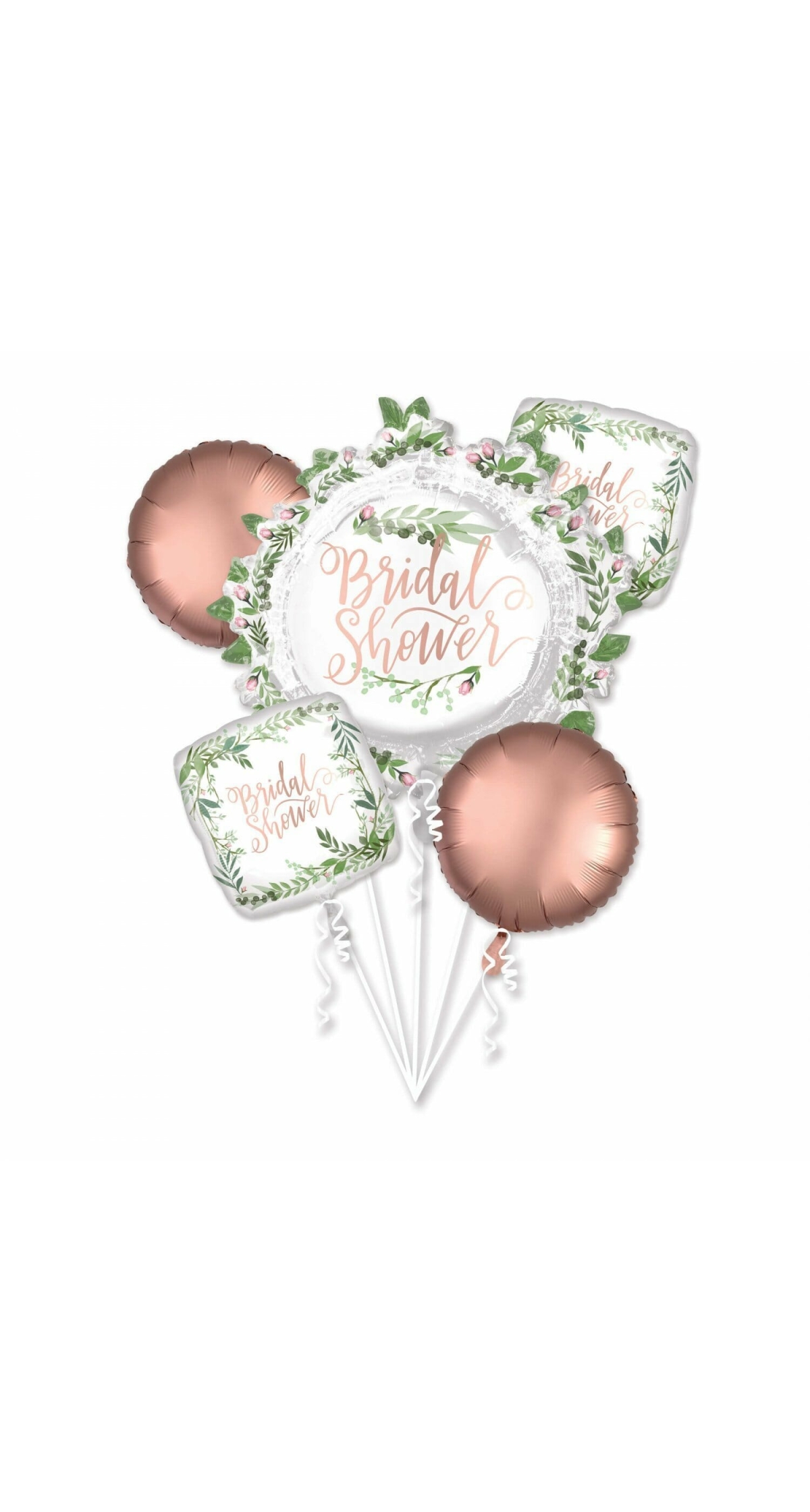Love & Leaves Bridal Shower Foil Balloon - 5pk