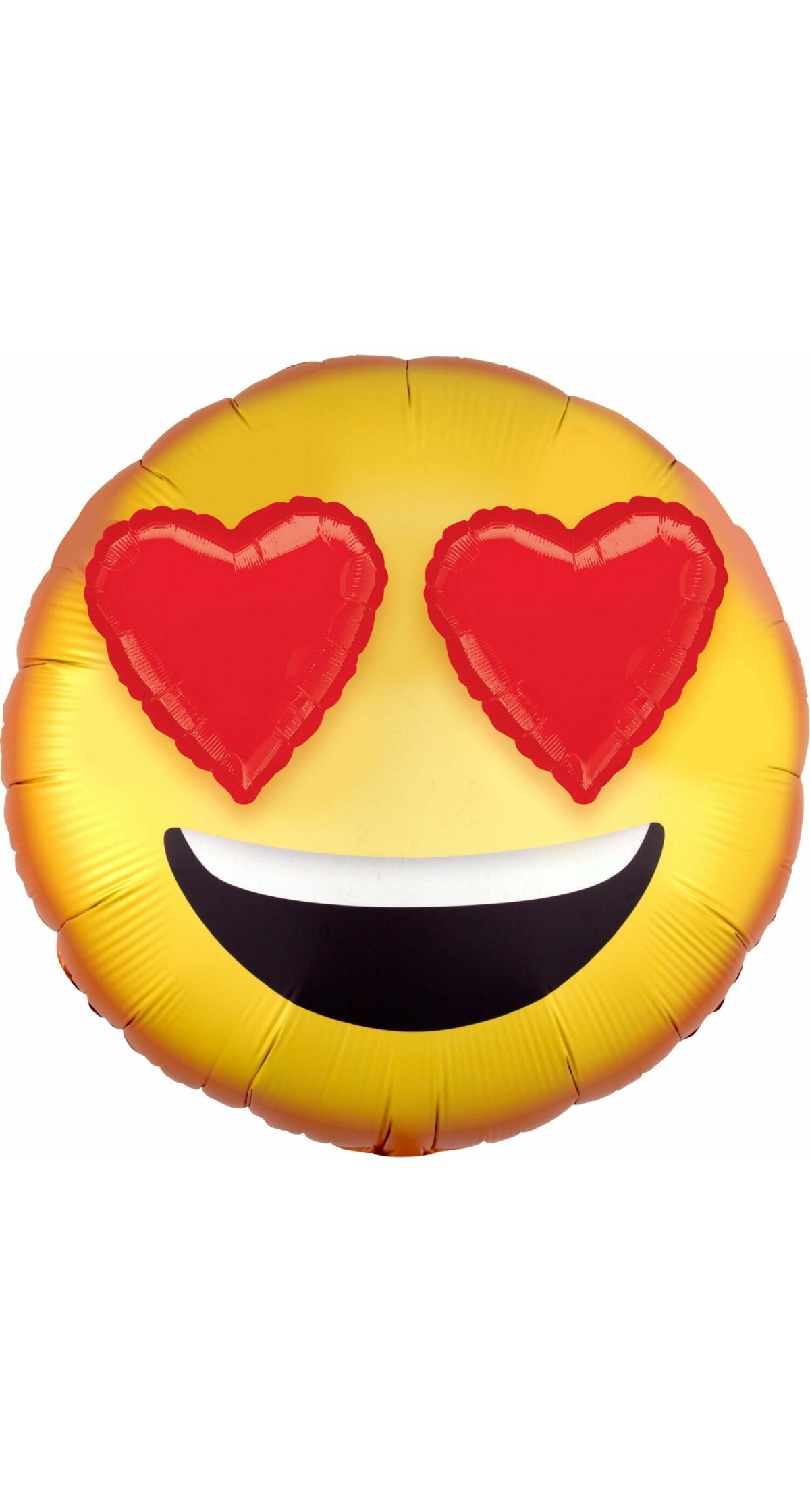 Emoticon with Heart Eyes  Foil Balloon - 71cm