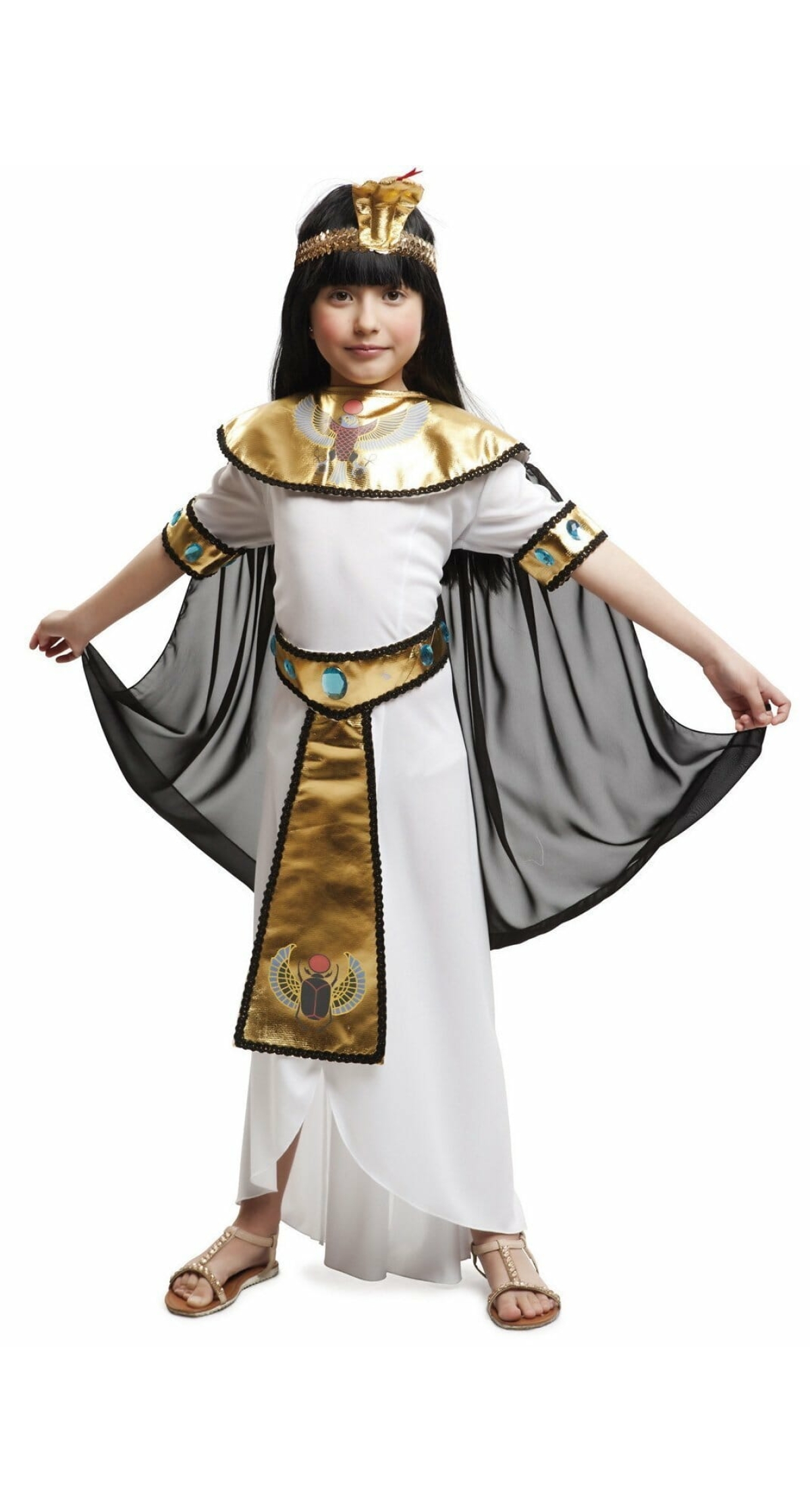 Egyptian Girl Gold Costume - Age 7 to 9 Years