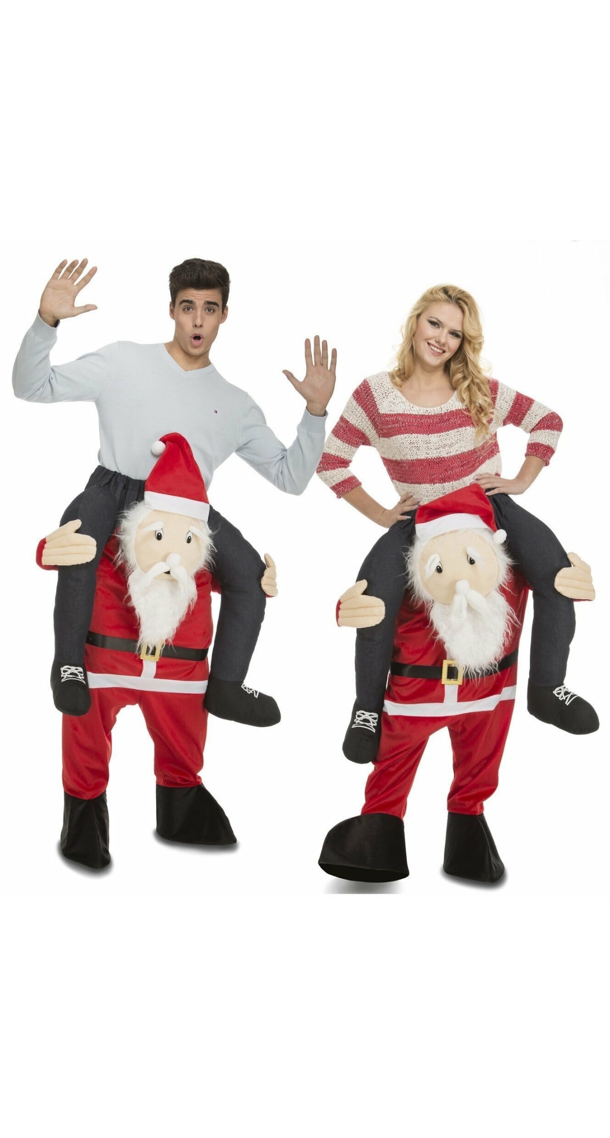 Piggybach Ride-On Santa Claus - Adult Size M/L Unisex