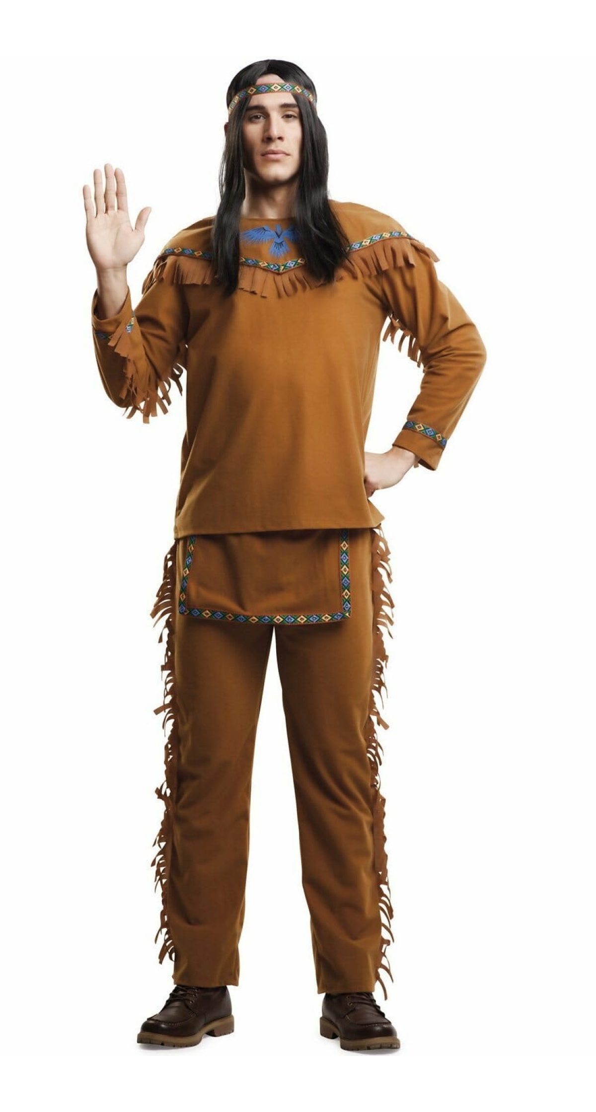 Indian Man Indio Costume - Adult Size Small