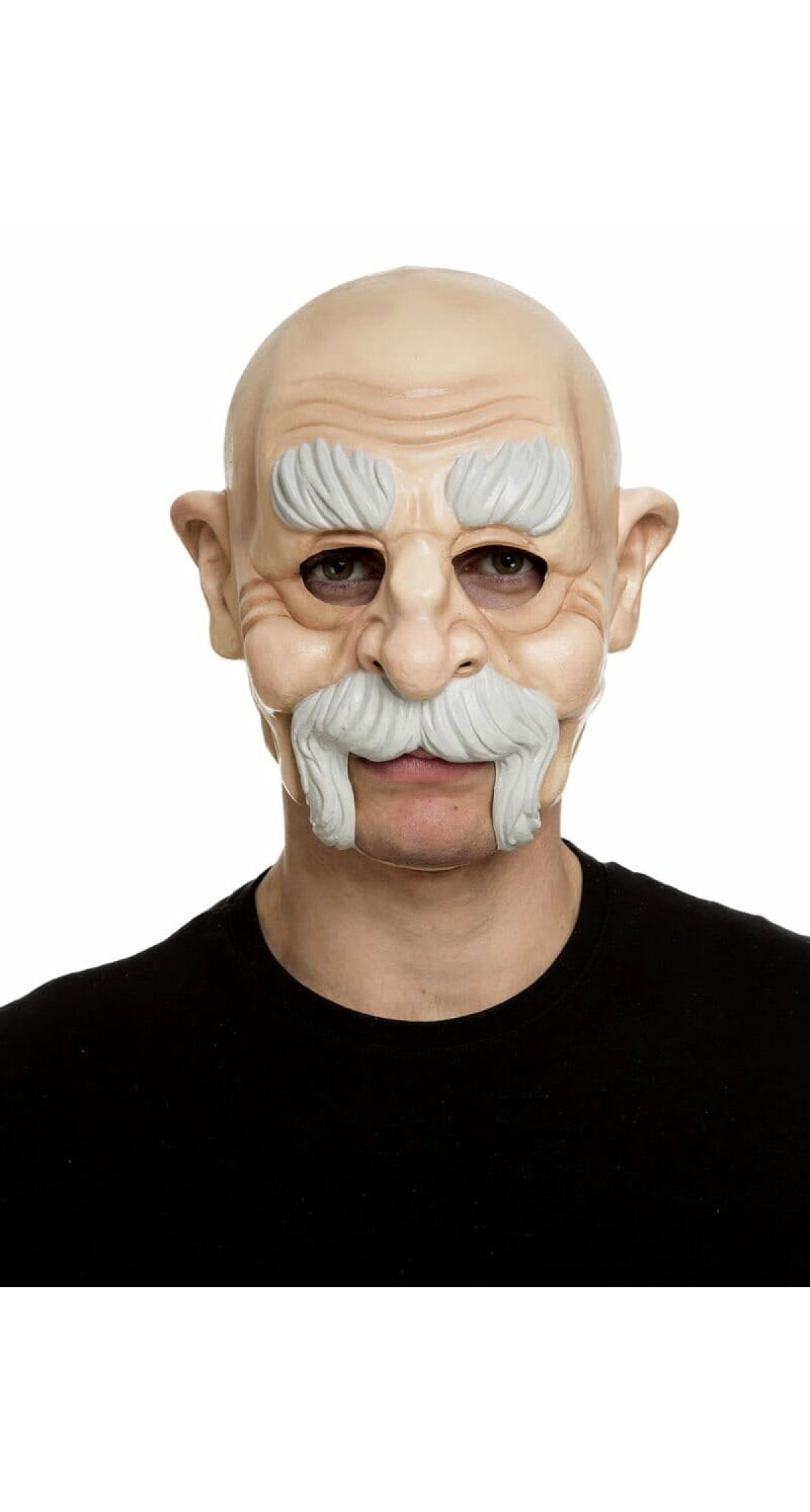 Old Man Latex Mask (Unobstructed Mouth) - Adult One Size