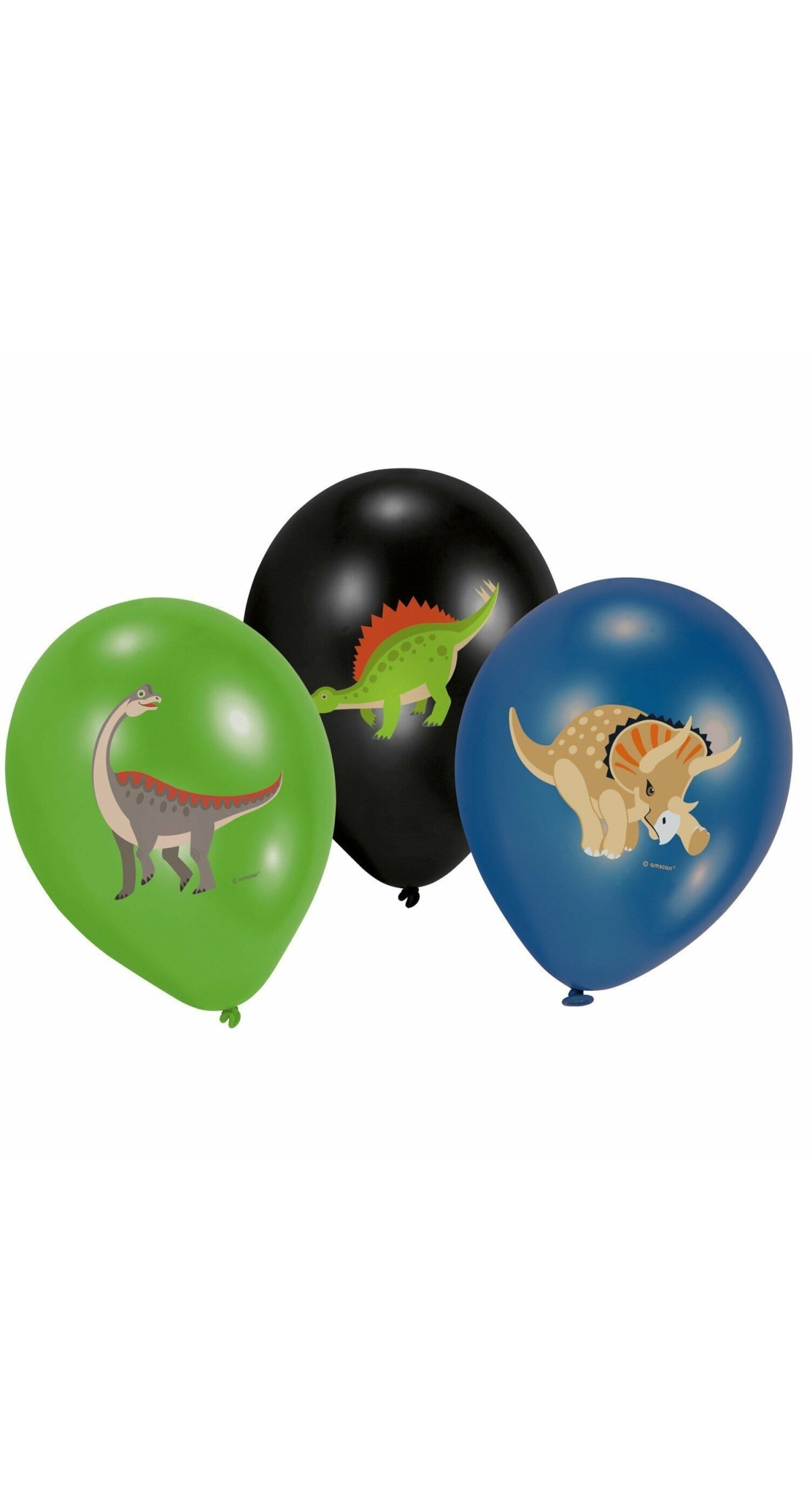 Happy Dinosaur 11" (27.5cm) Latex Balloons - 6pk