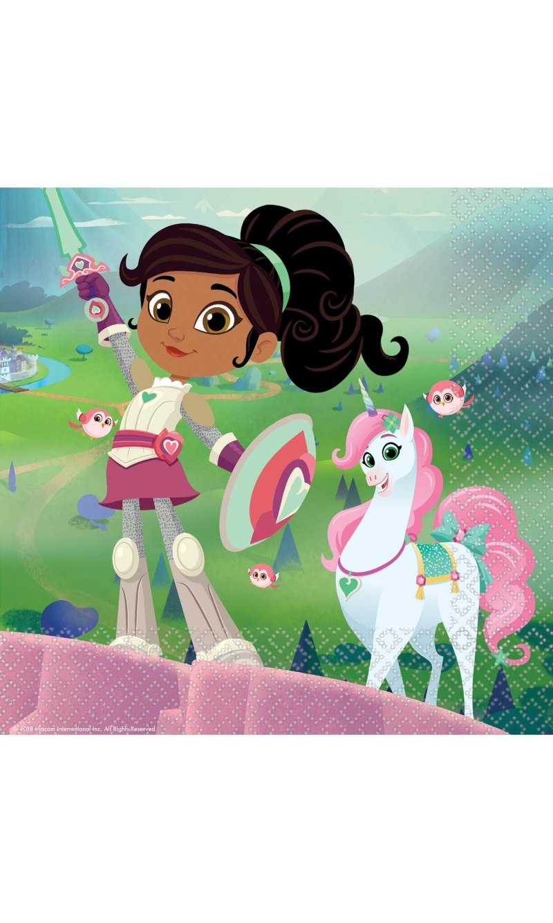 Nella The Princess Knight Napkins 33cm x 33cm - 16pk