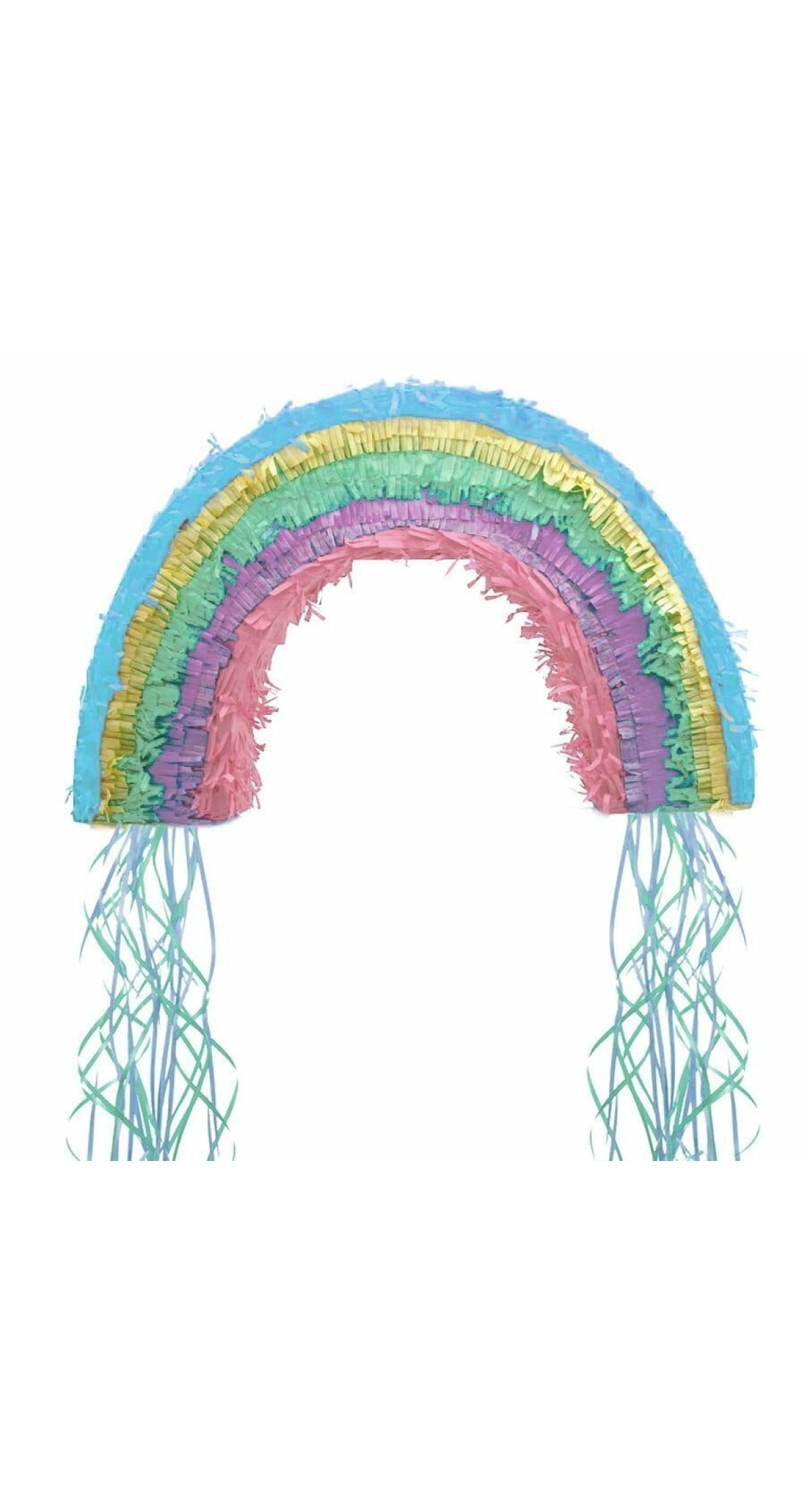 Rainbow Pull Pinata - 48.5cm x 43.3cm x 6.8cm