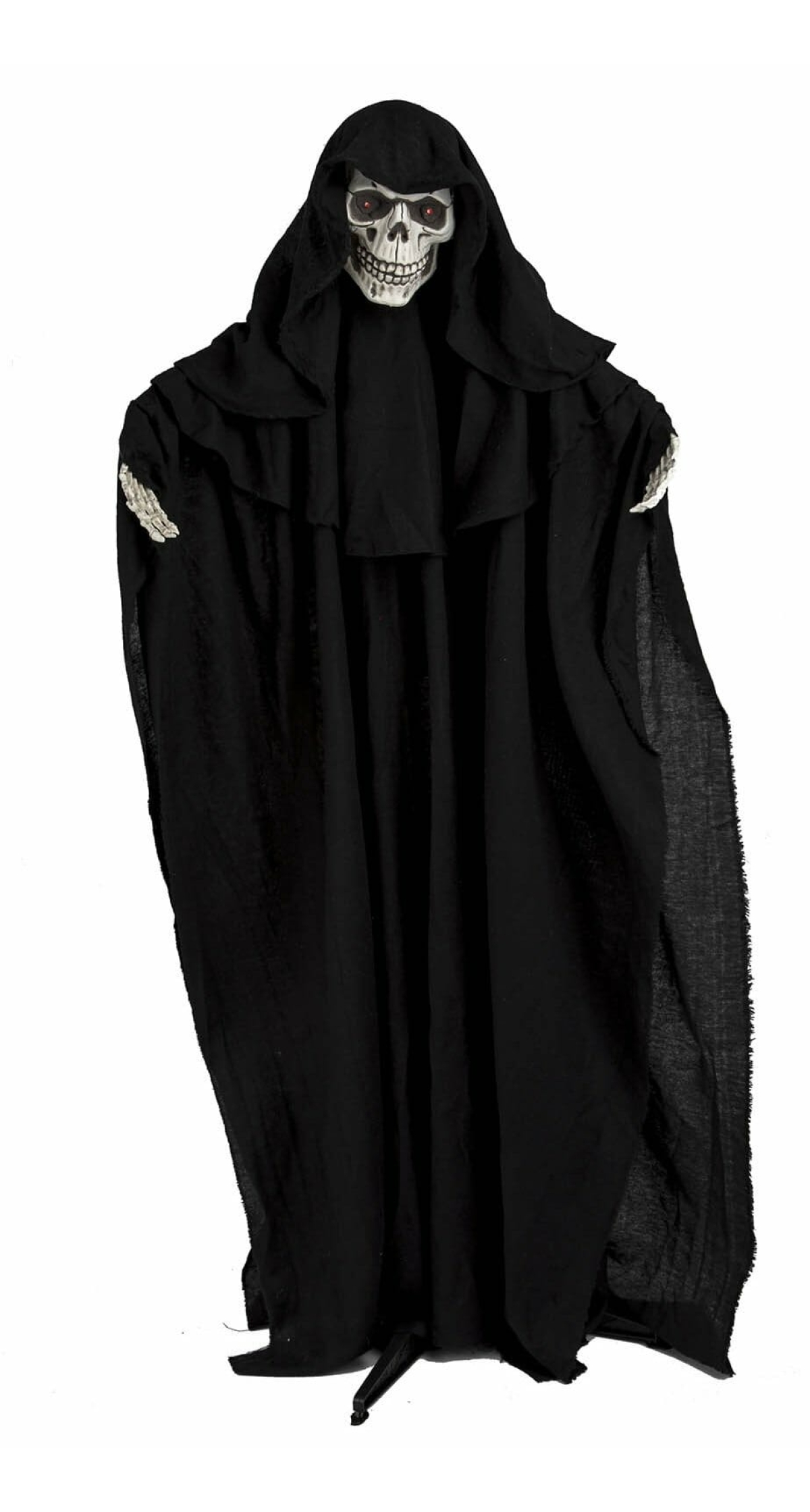 Black Hanging Skeleton Ghost with Light Sound & Movement - 150x18x160cm