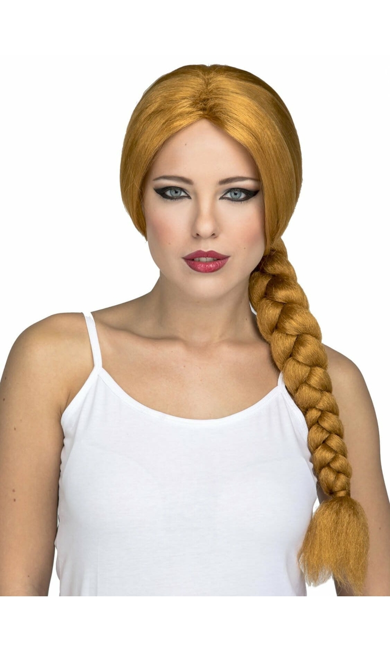 Blonde Long Wig with Braids - Adult One Size