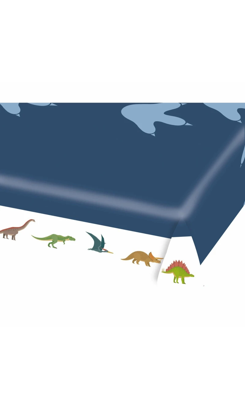 Happy Dinosaur Paper Tablecover - 115cm  x 175cm