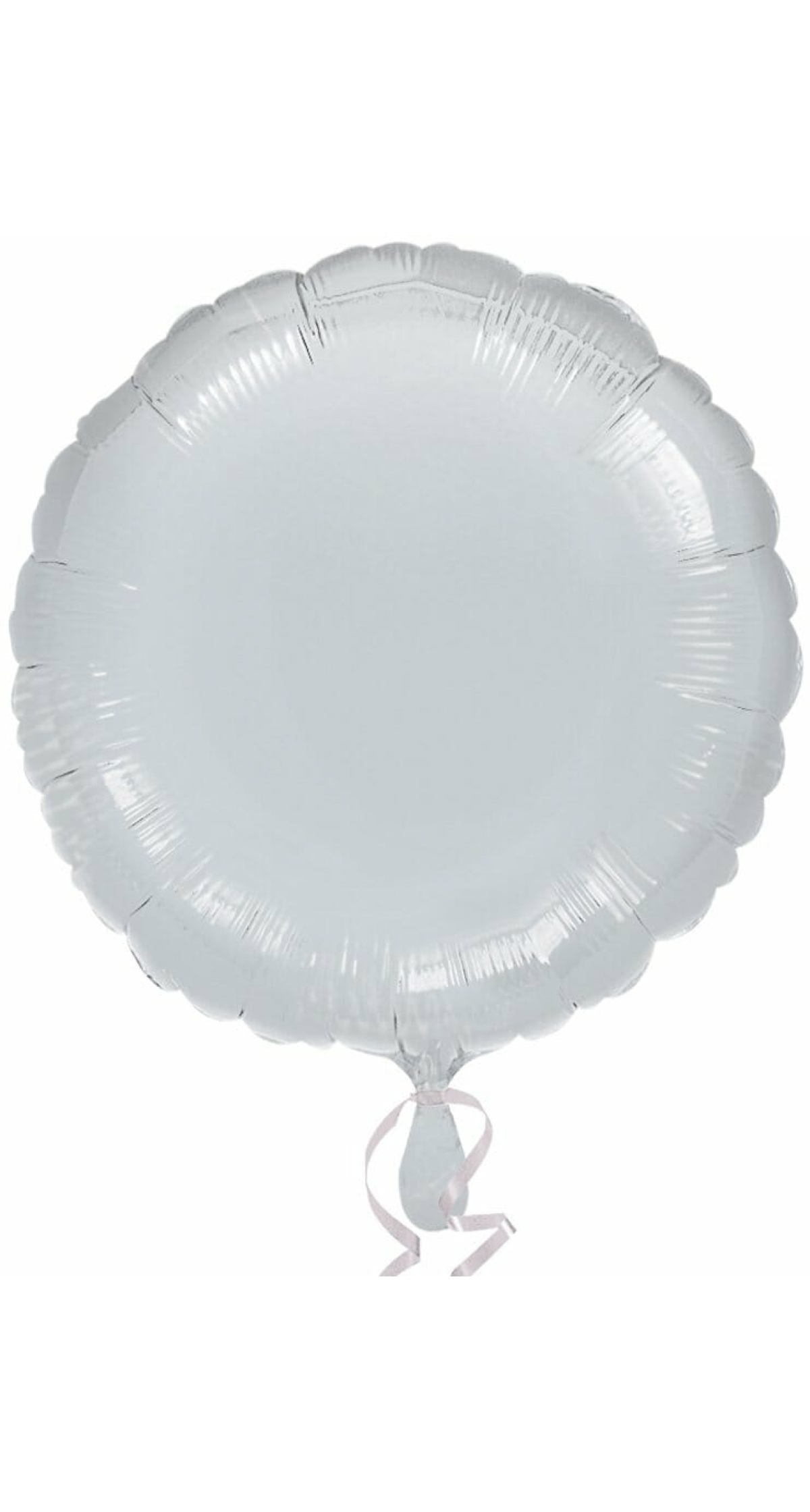 Metallic Silver Round Foil Balloon 18"