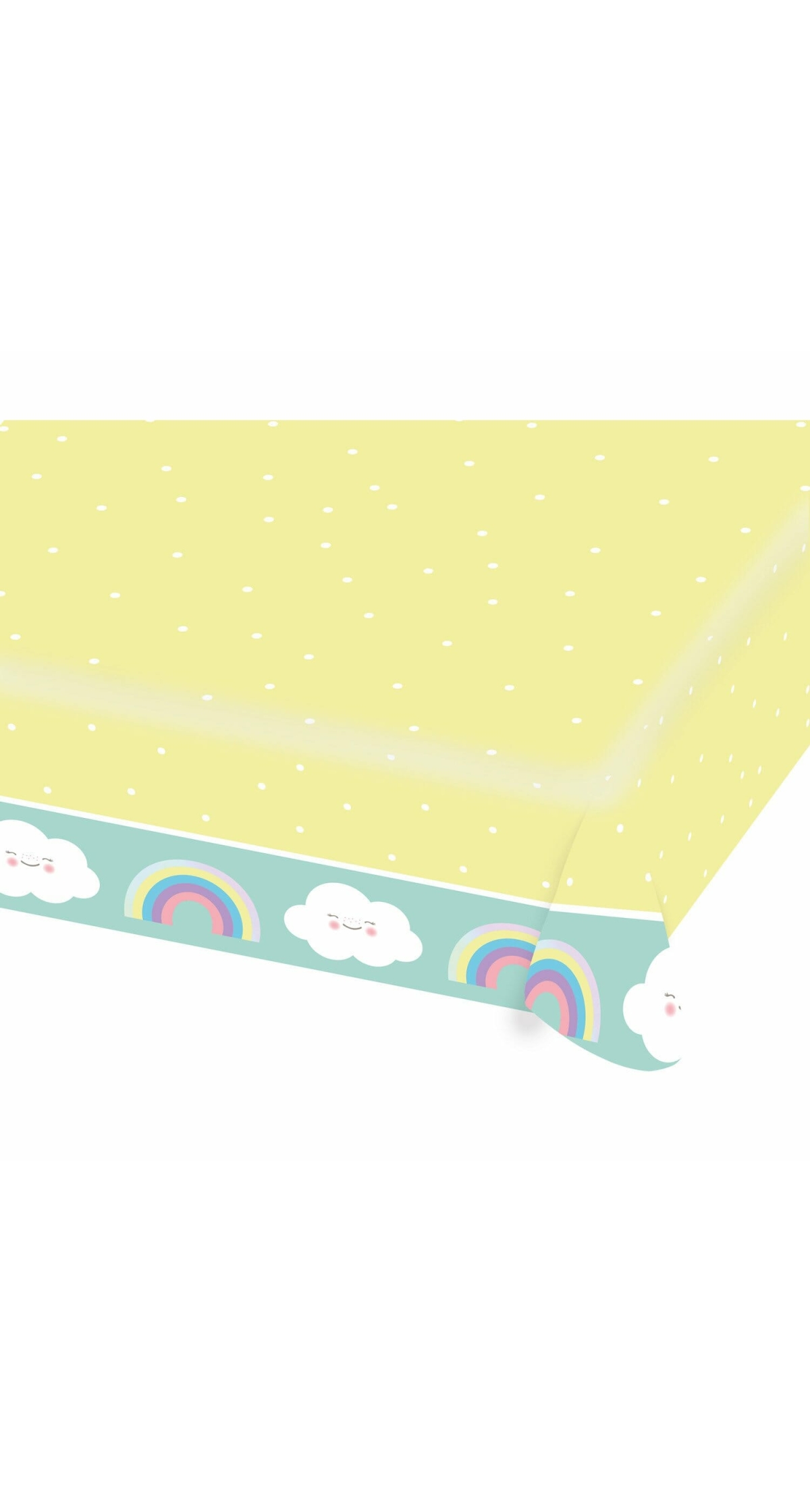 Rainbow & Cloud Paper Table Cover- 175cm x 115cm