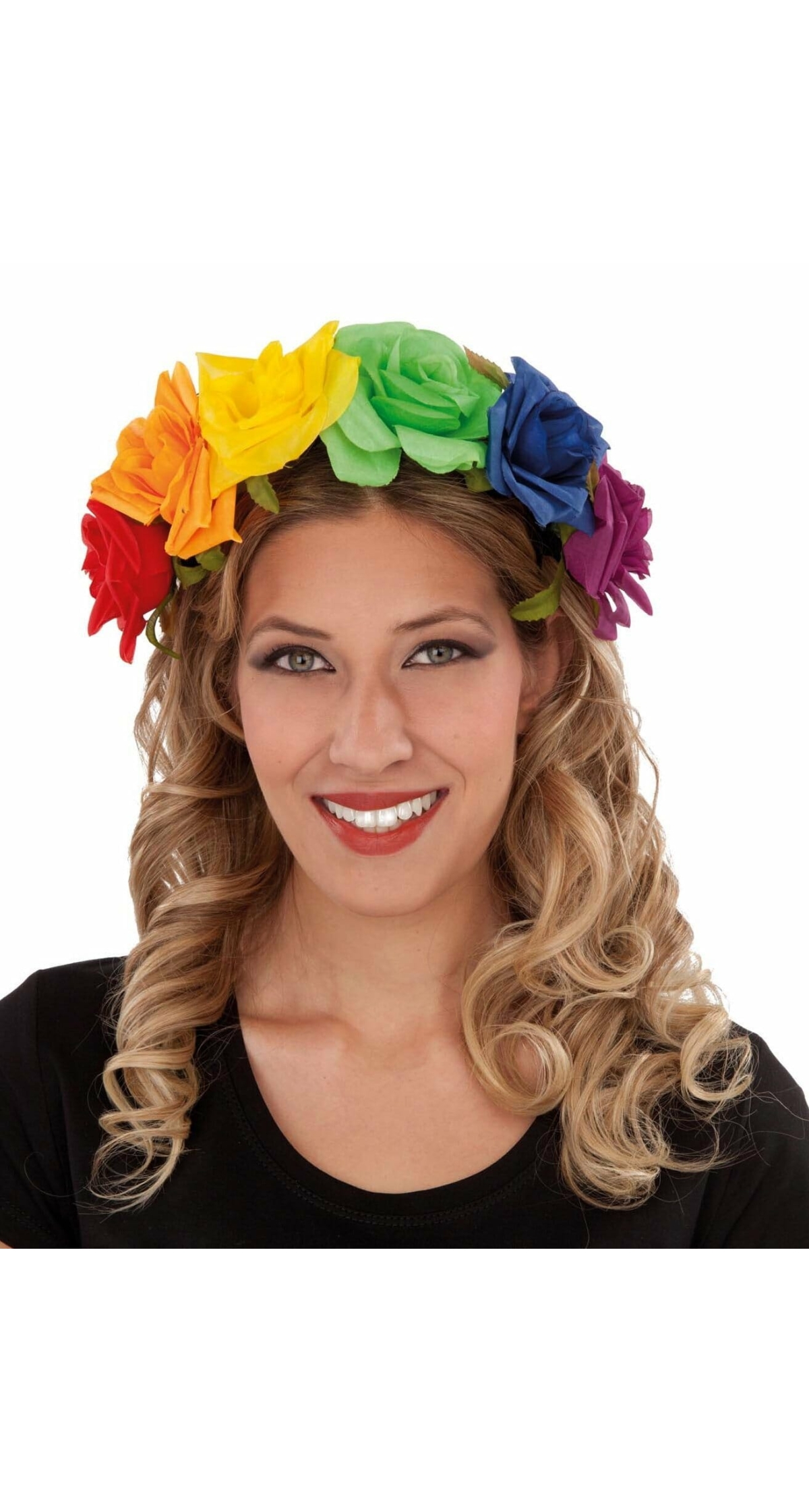 Rainbow Flower Headband - Adult One Size