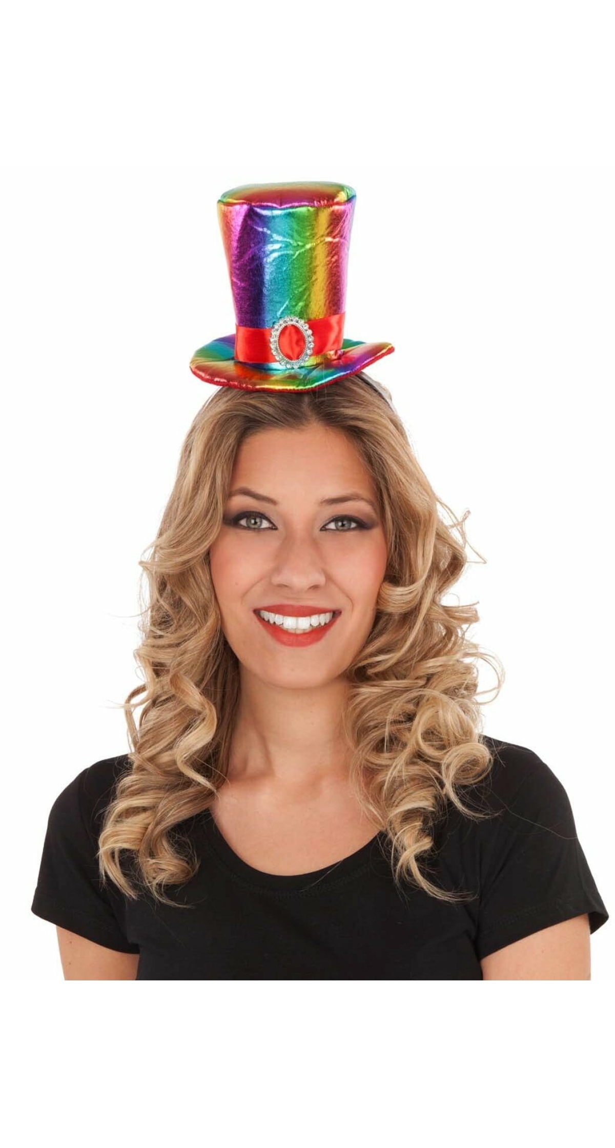 Rainbow Mini Hat Headband - Adult One Size