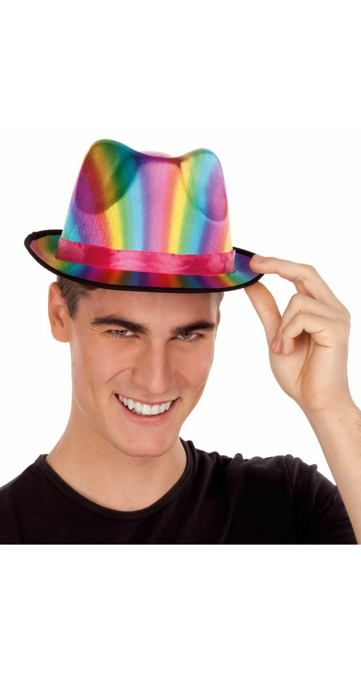 Rainbow Gangster Hat - Adult One Size