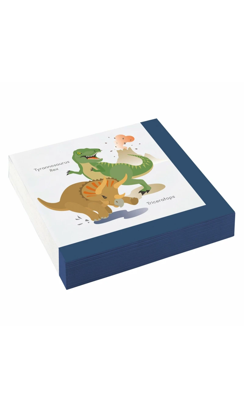 Happy Dinosaur Party Napkins 33cm x 33cm - 20pk