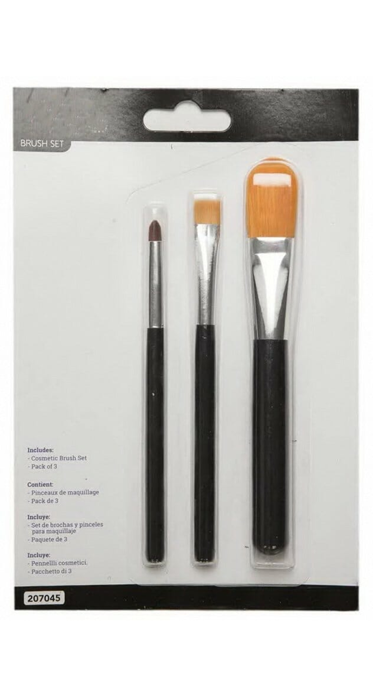 Makeup Brush Set - 3pk