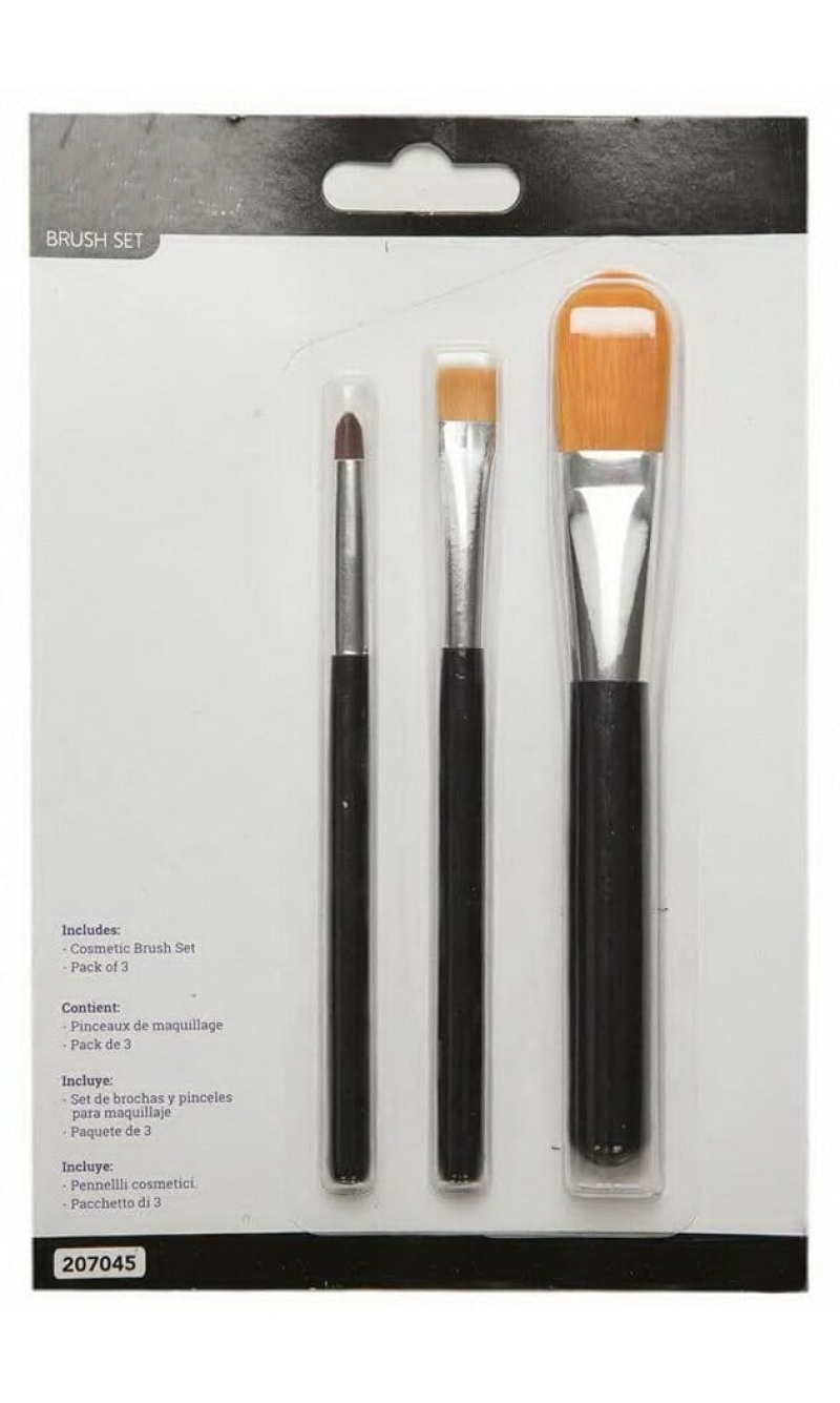 Makeup Brush Set - 3pk