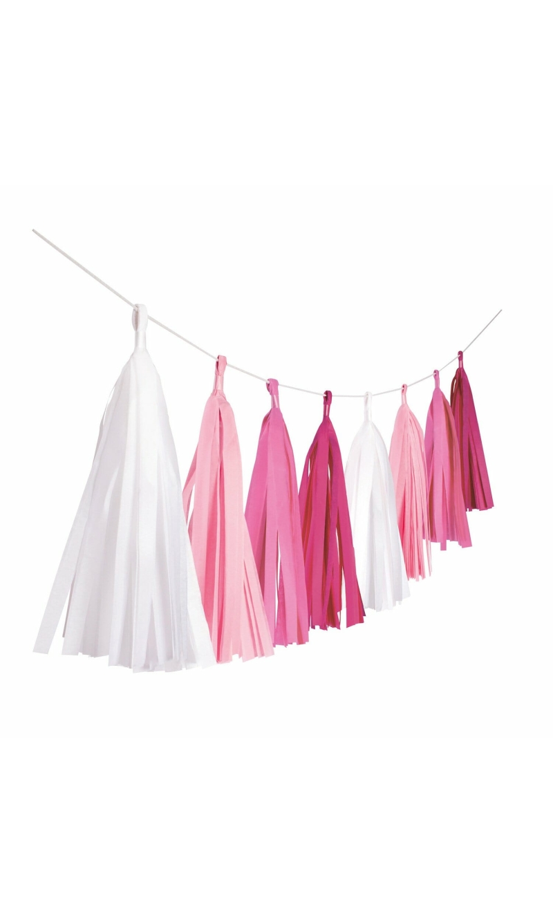 Garland Tassel Hot Pink - 304 cm