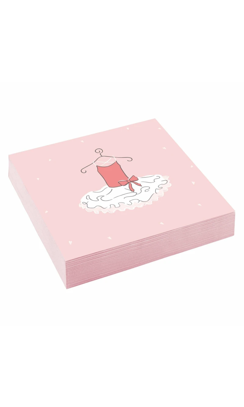 Little Dancer Paper Napkins 33cm - 20pk