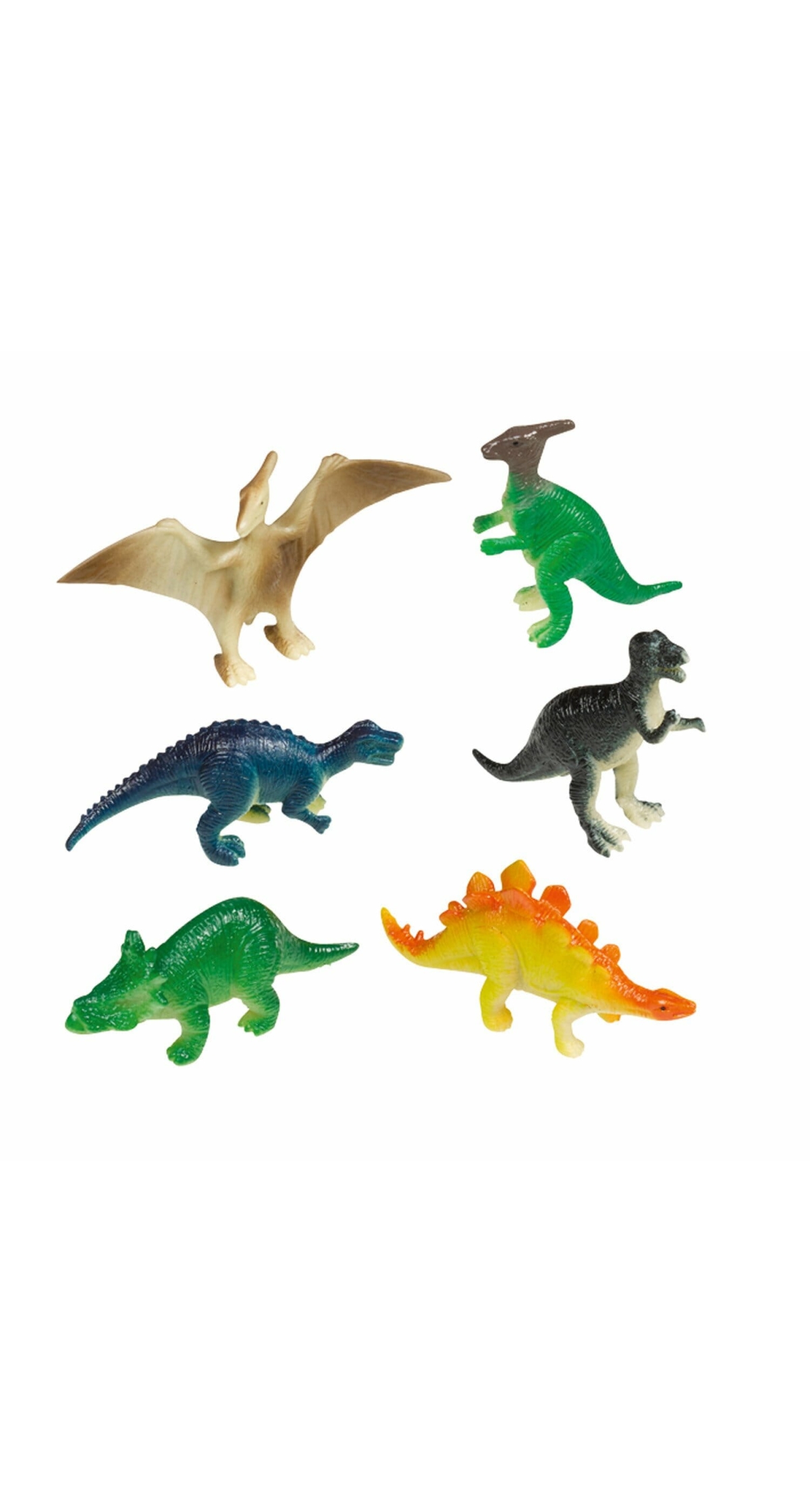 Happy Dinosaur Mini Figures  Party Favours / Cake Toppers - 8pk