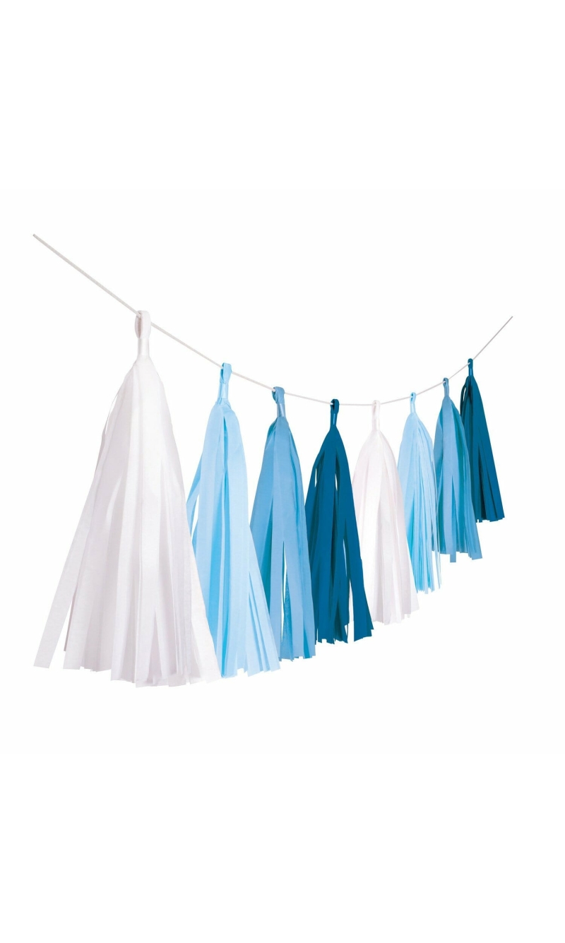 Garland Tassel Sky Blue - 304 cm