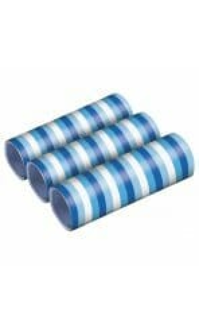 Sky Blue Paper Streamers (0.7 x 400cm) - 3pk