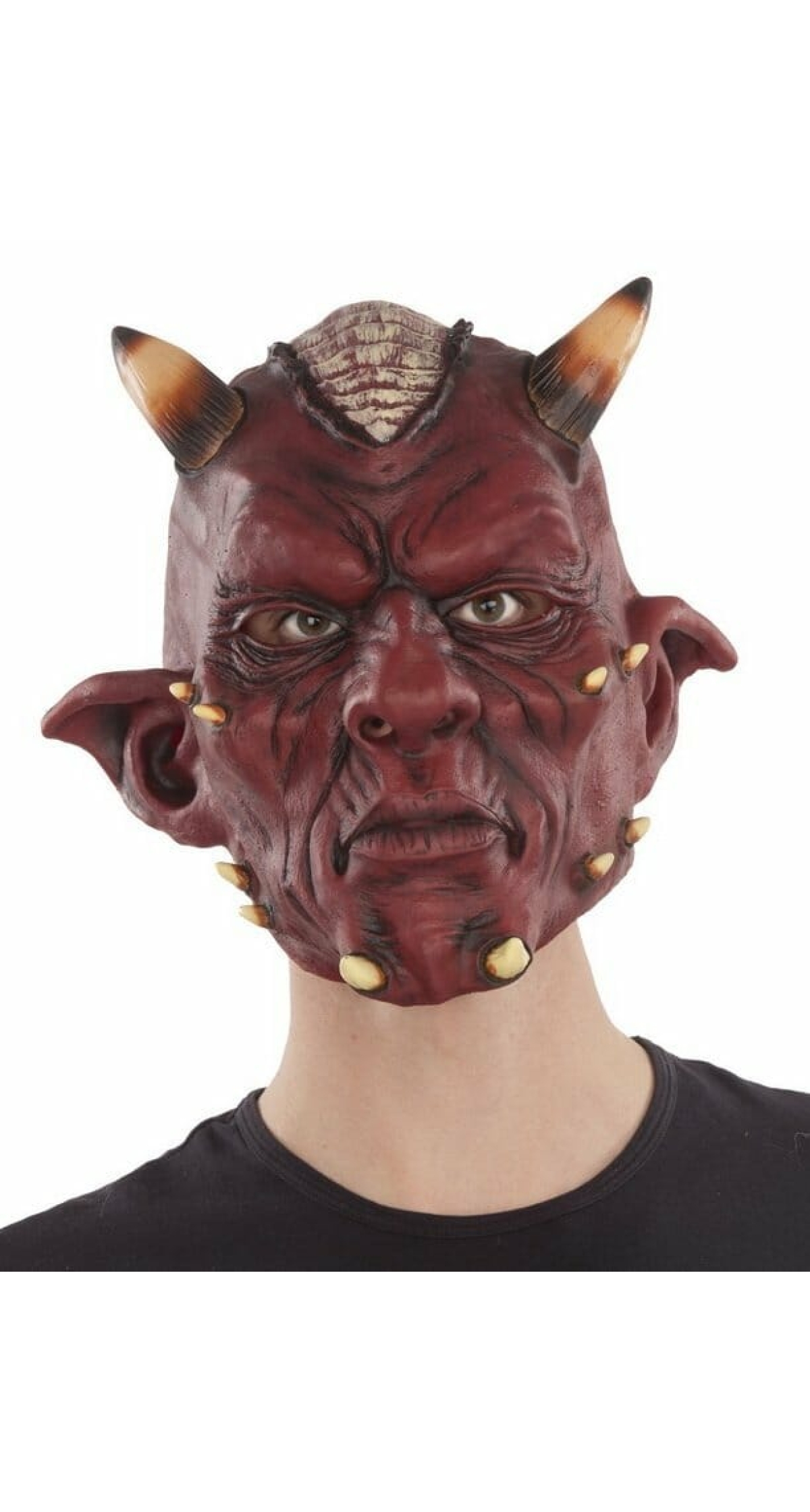 Devil Latex Full Mask - Adult One Size