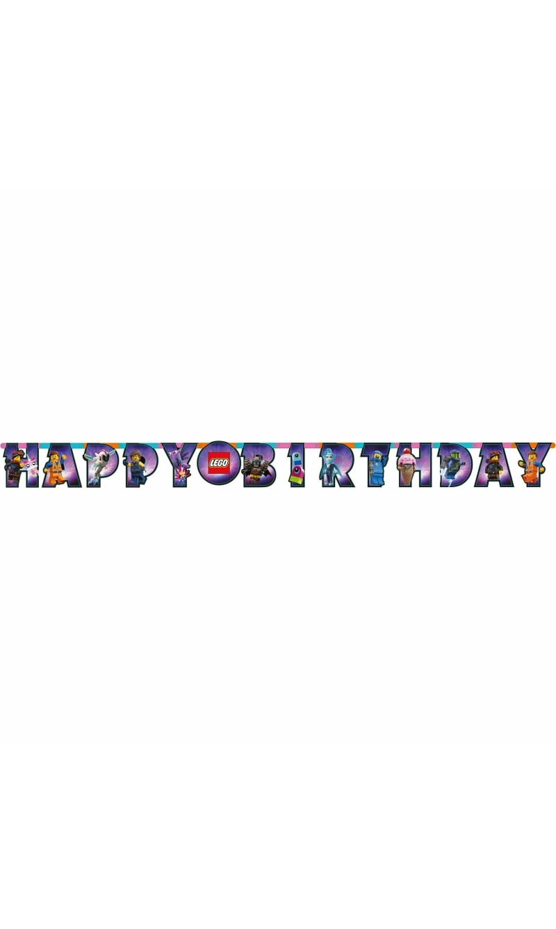 The Lego Movie Happy Birthday Letter Banner - 1.63m