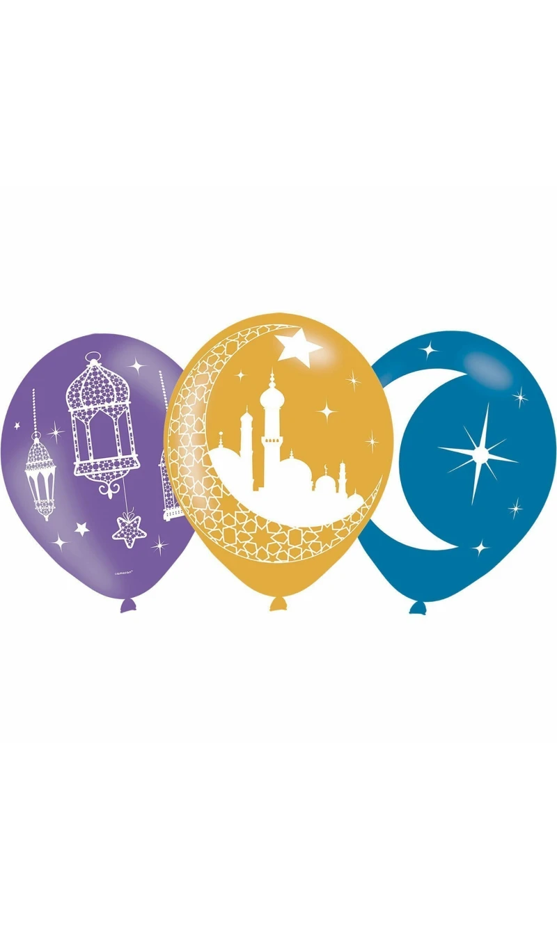 Eid 11" (27.9cm) Latex Balloons - 6pk