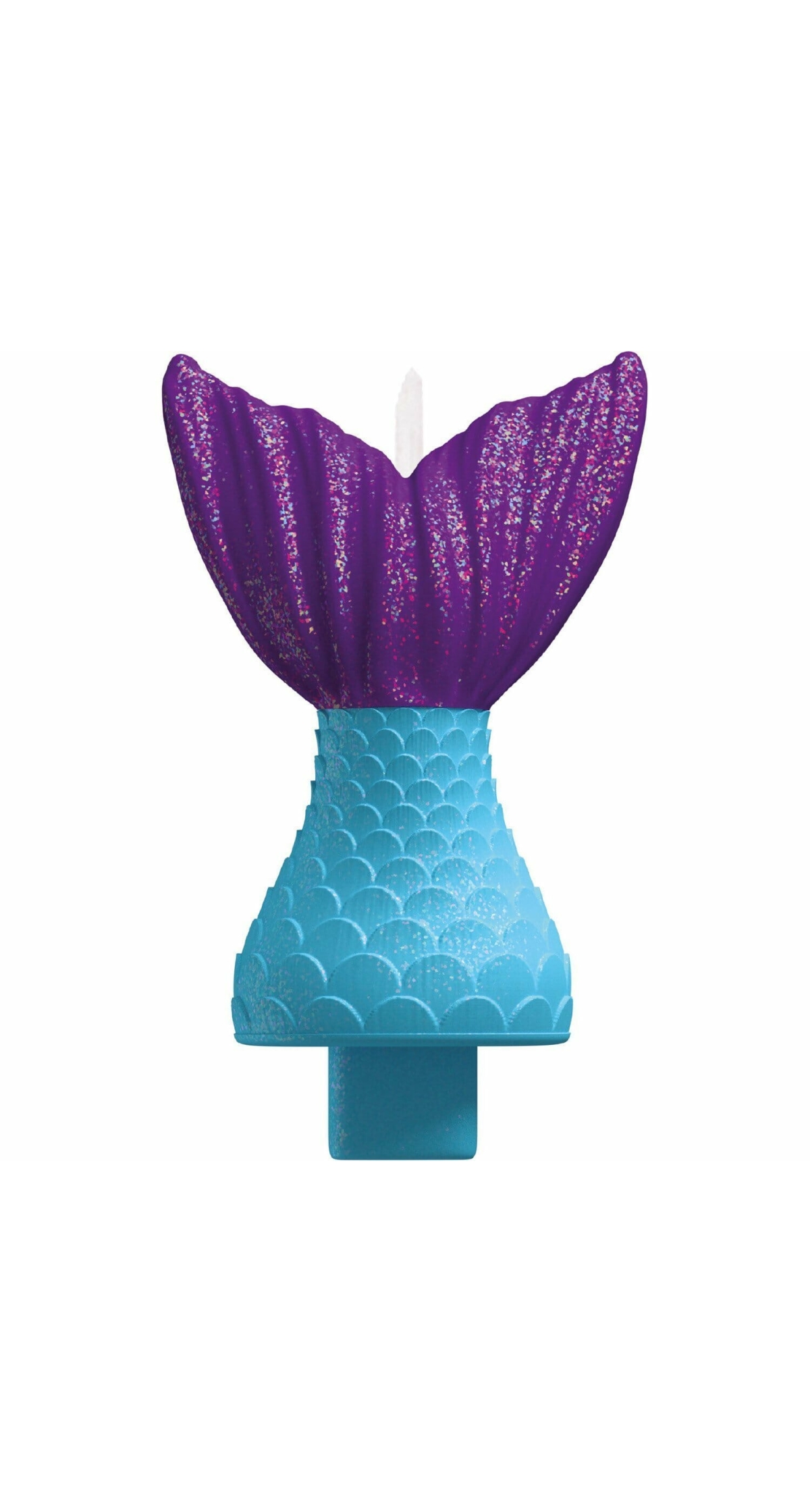 Mermaid Wishes Tail Birthday Candle - 12.9cm