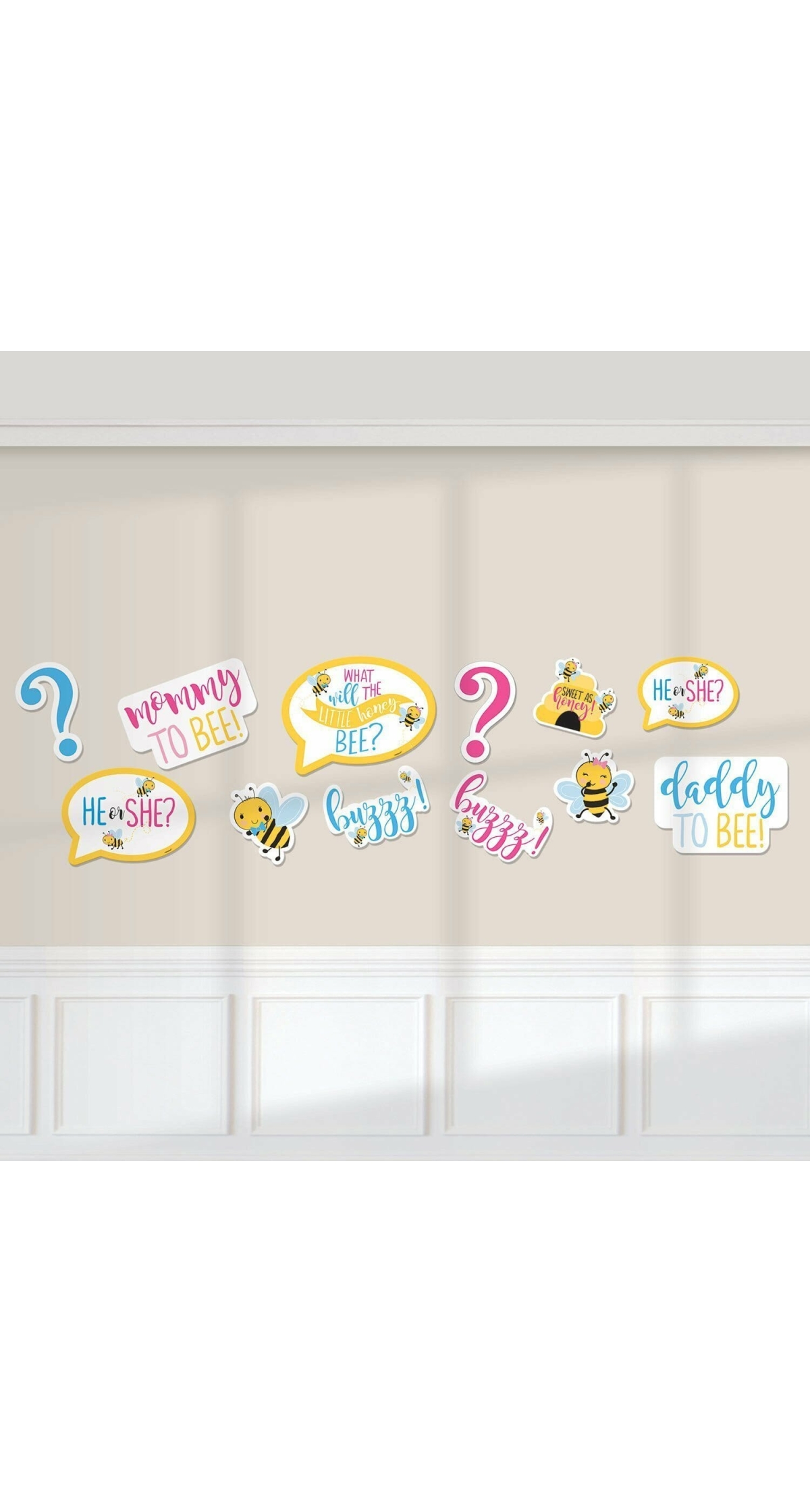 What Will It Bee? Cutout Decorations - 12pk