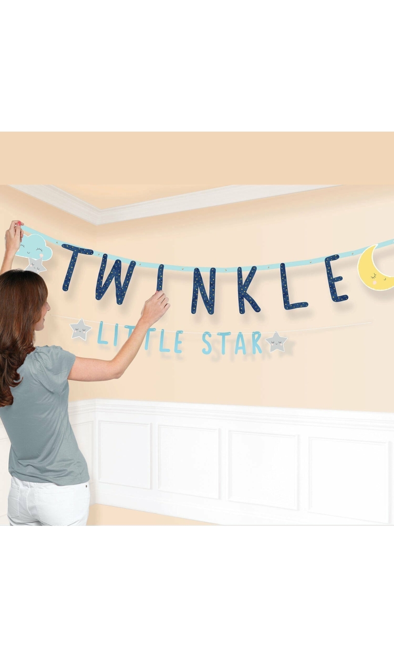 Twinkle Little Star Jumbo Letter Banner Kit - 3.96m (13ft)