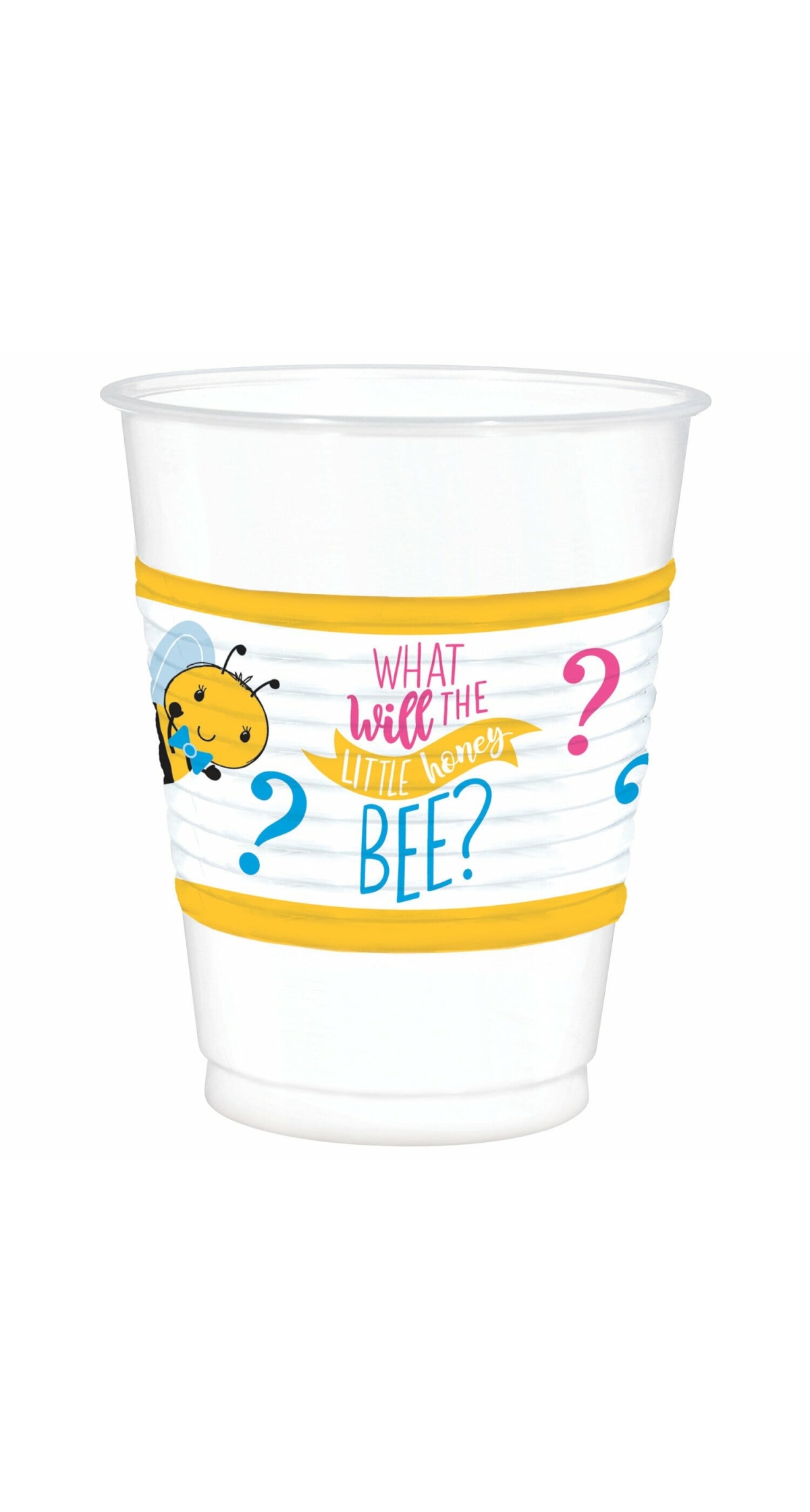 What Will It Bee? Jumbo Plastic Cups 473ml - 25pk