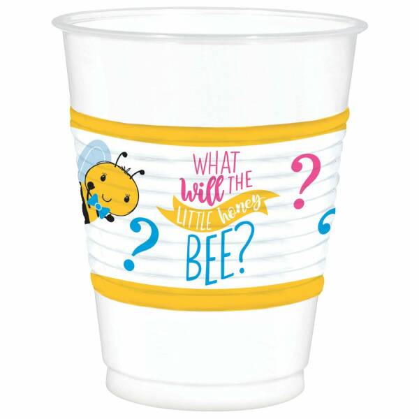 What Will It Bee? Jumbo Plastic Cups 473ml - 25pk